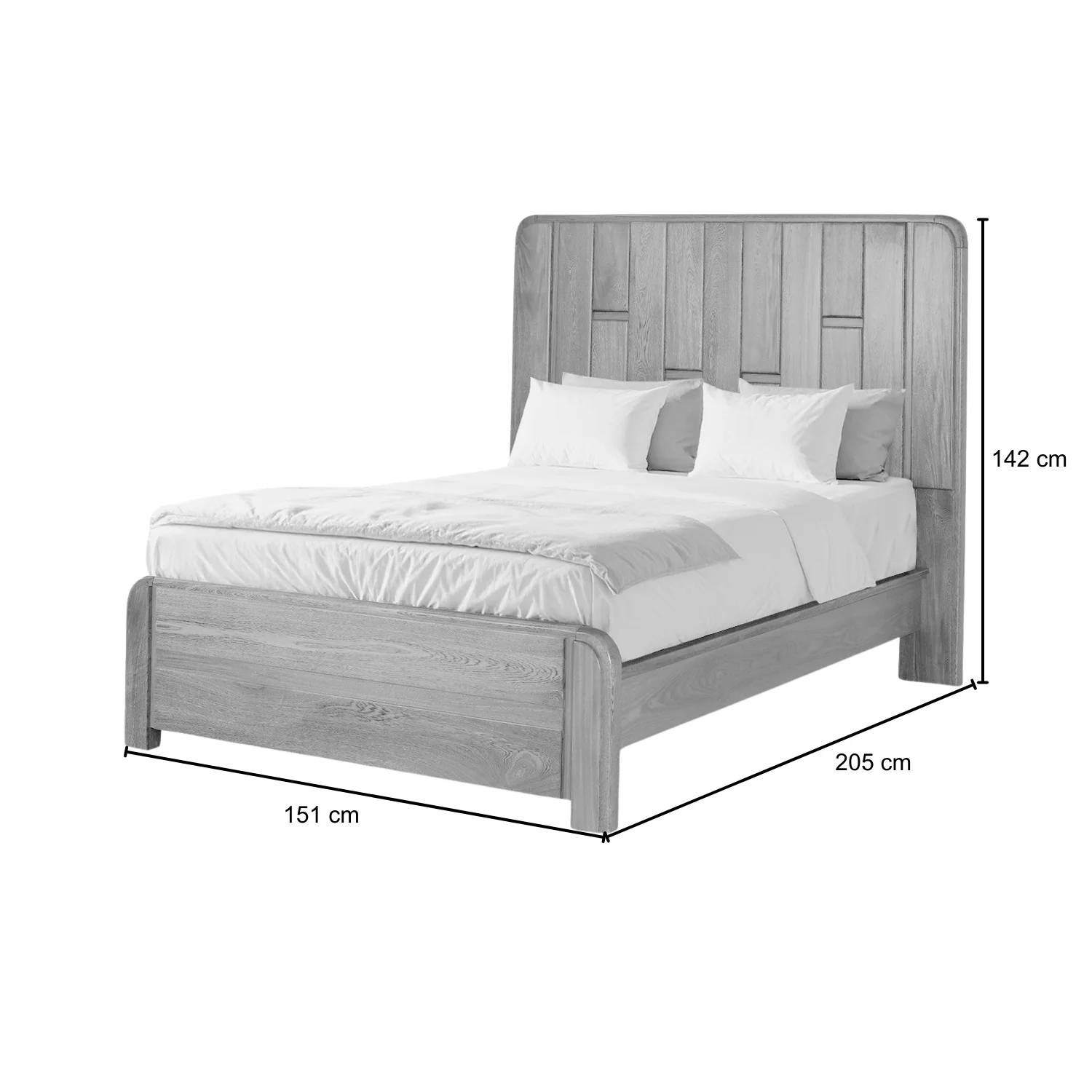 Cama Semi Doble Ceratto Roble Natural - Image 4