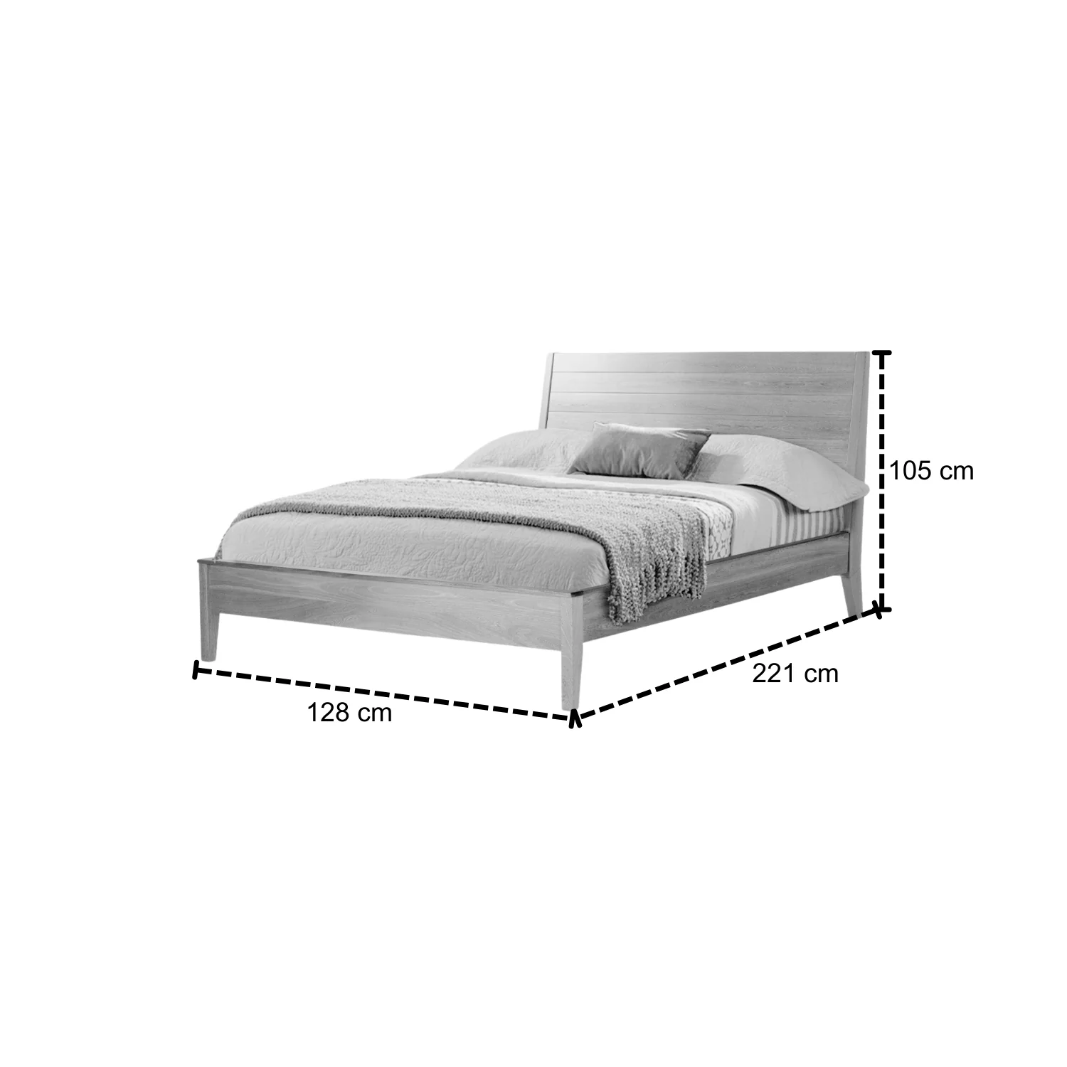 Cama Semi Doble Fox Natural - Image 8