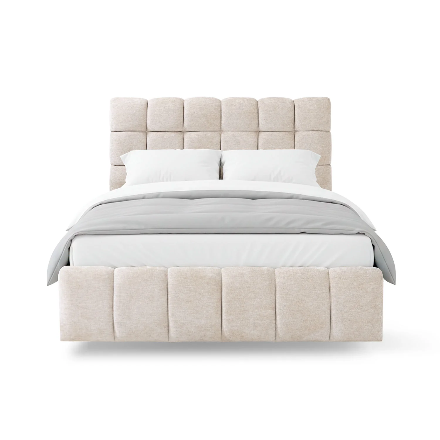 Cama Semi Doble Oklam Microfibra Touch Almendra - Image 3