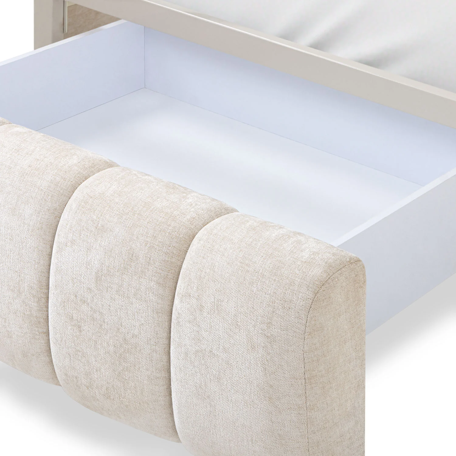 Cama Semi Doble Oklam Microfibra Touch Almendra - Image 5