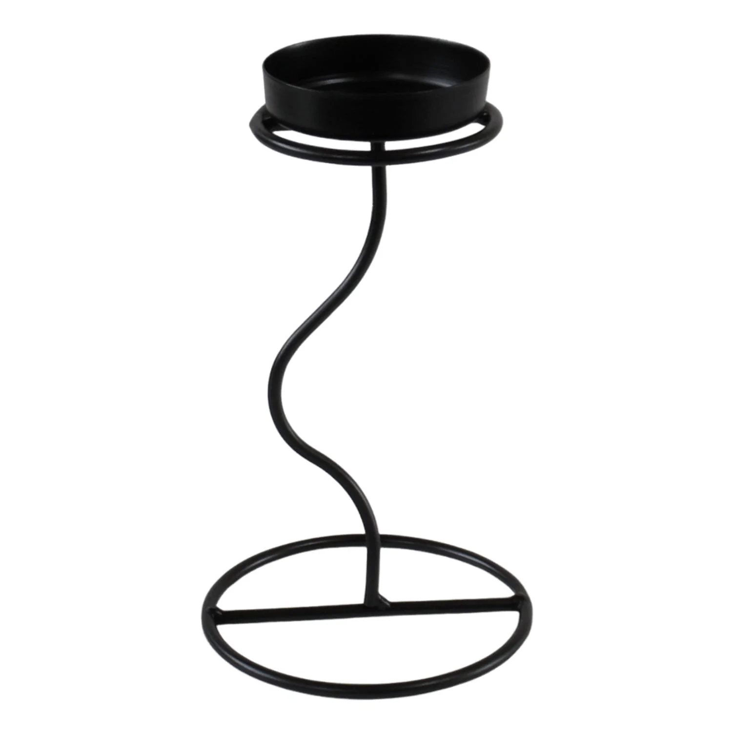 Candelabro 17X10X10Cm Negro