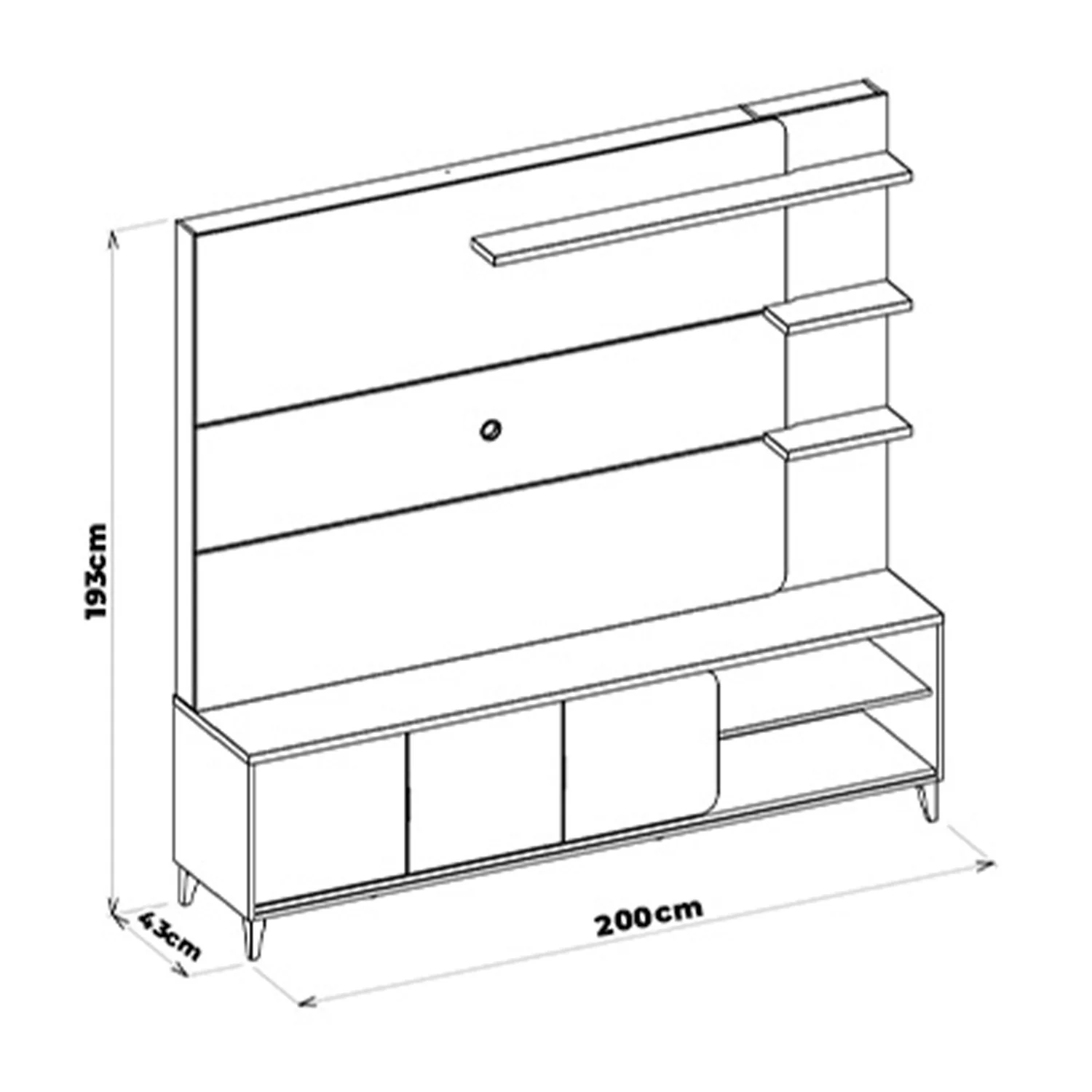 Centro De Entretenimiento Domo Natural, Off White 200X193X43* - Image 4