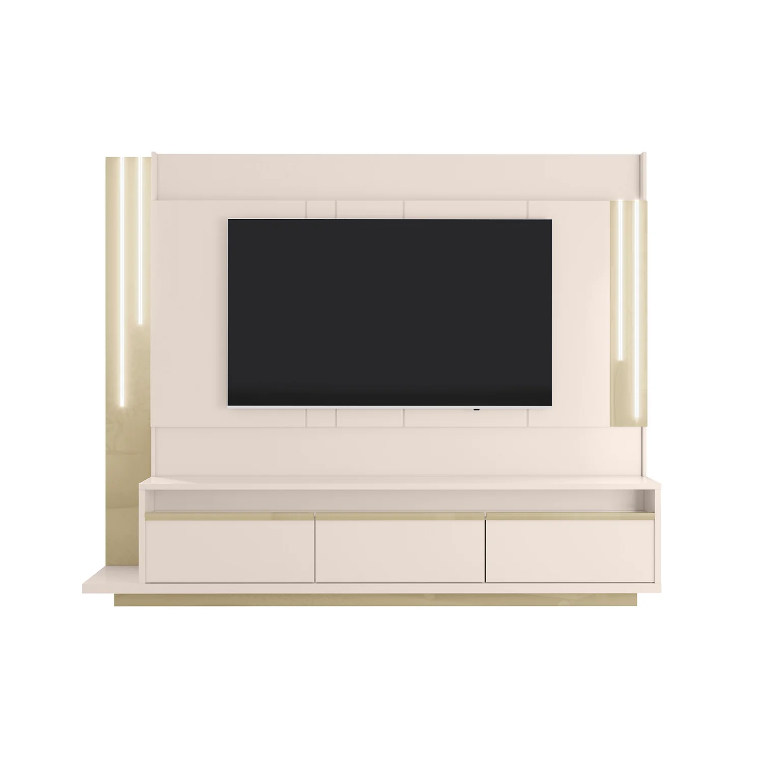 Centro De Entretenimiento Smart Off White, Champaña 240X192