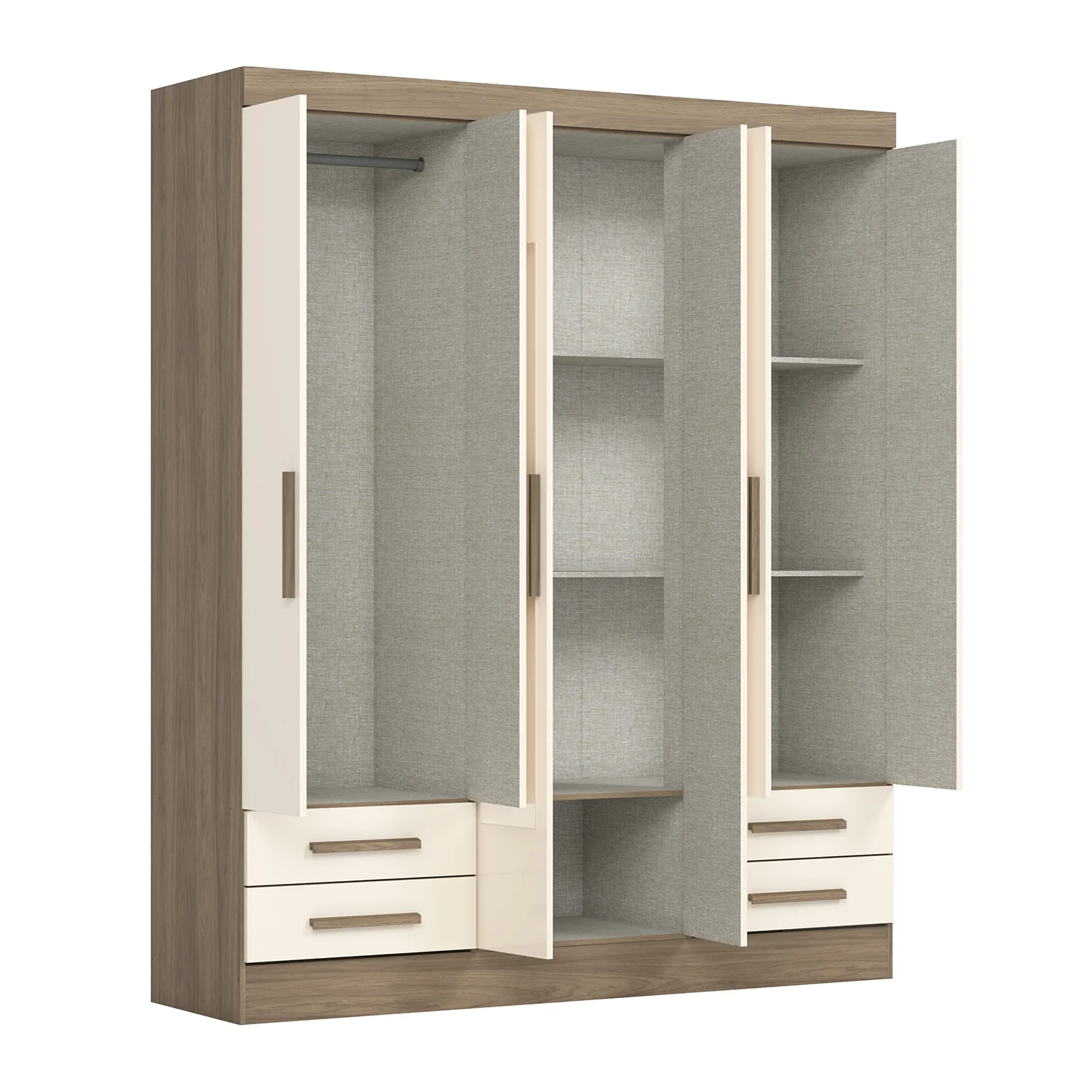 Closet Gian Natural, Off White 162X195X46 - Image 5