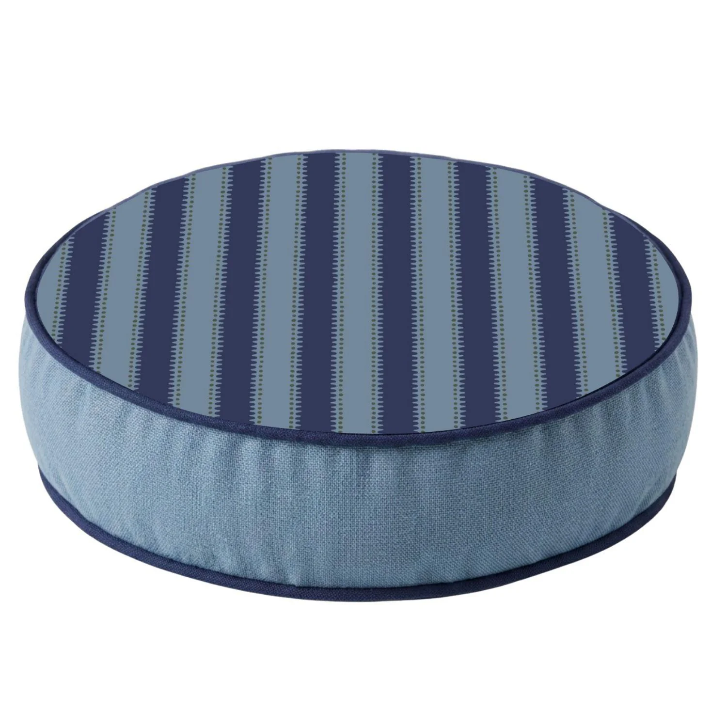 Cojin 38X8 Redondo Scarlett Lineas Navy