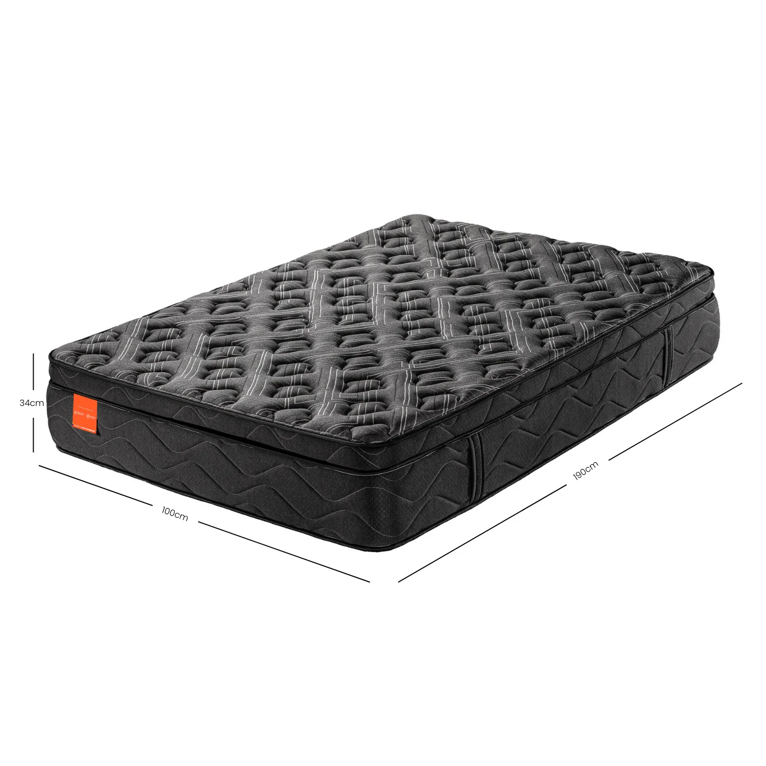 Colchon 100X190X34 Cavalli Pillow Top - Image 5