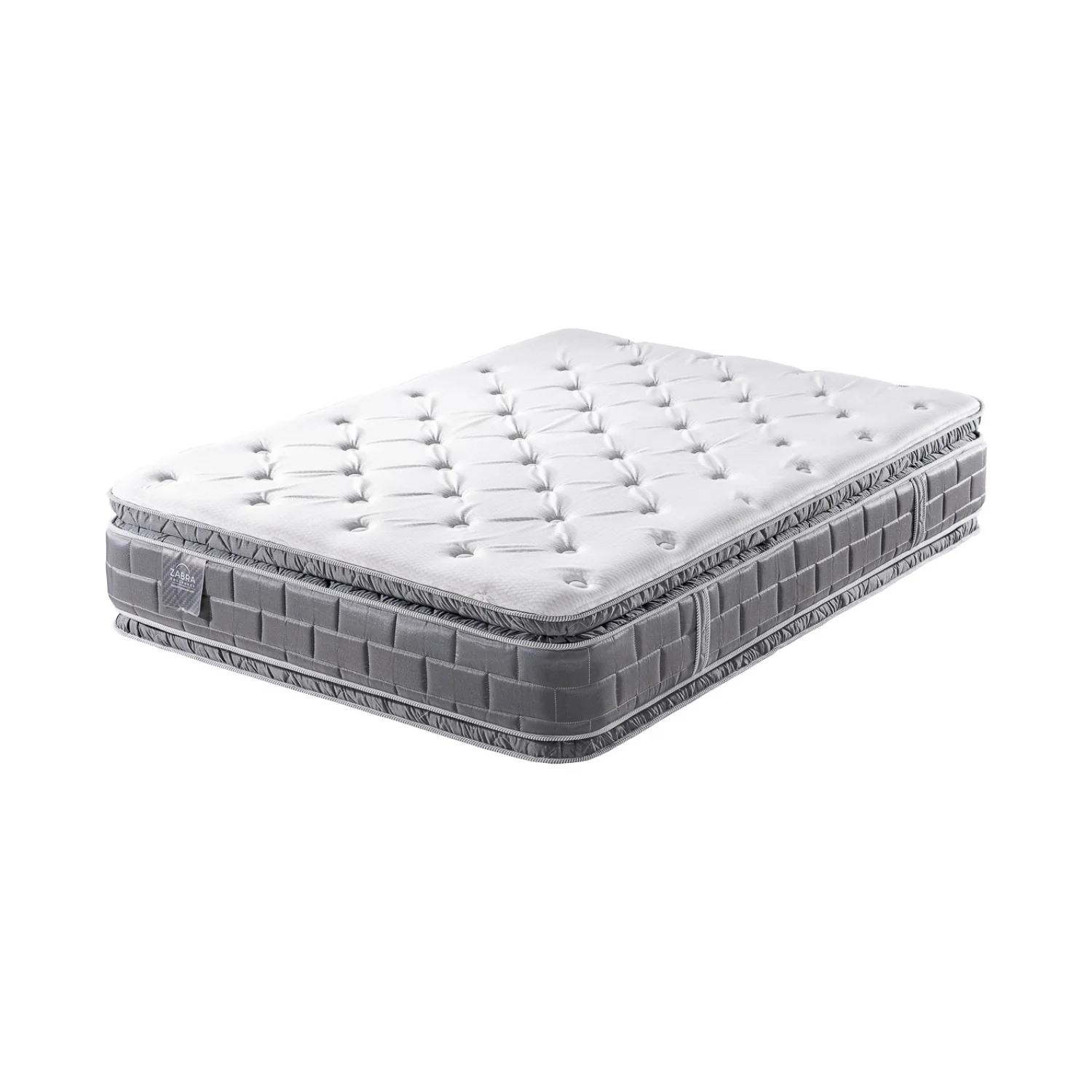 Colchón Queen Aurora Gris Doble Pillow Top (Garantía 15 Años) - Image 4