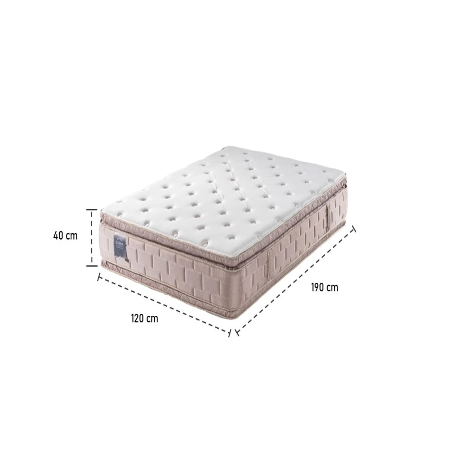 Colchón Semi Doble Aurora Beige Doble Pillow Top (Garantía 15 Años) - Image 6
