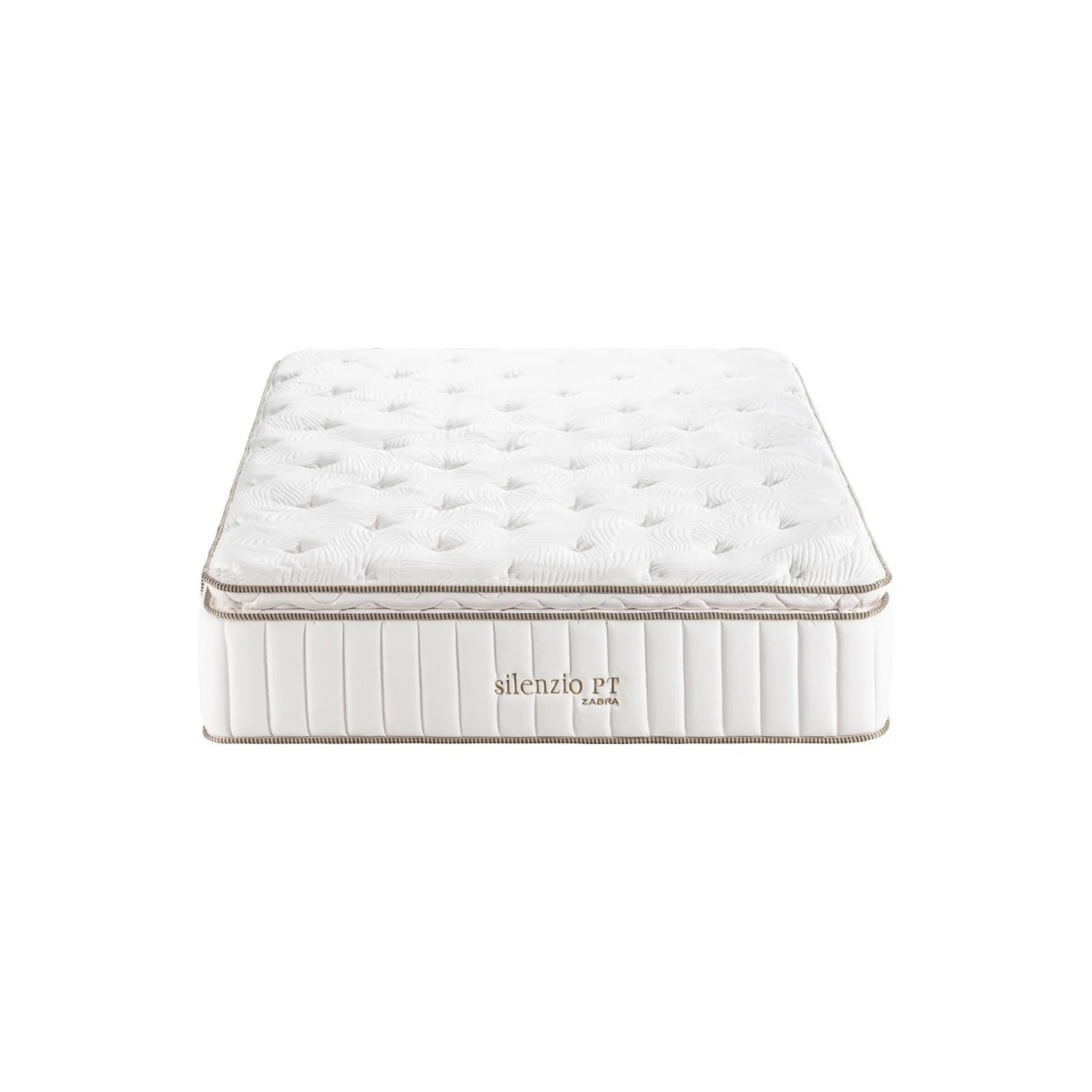 Combo Cama Doble Sabina Off White, Champaña + Colchon Silenzio Pillow Top + 2 Nocheros - Image 11