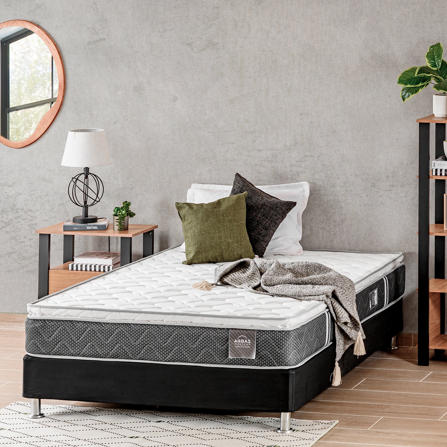 Combo Colchón Doble Berlin Pilow Top + Somier (Garantía 9 años) + 2 Almohadas - Image 2