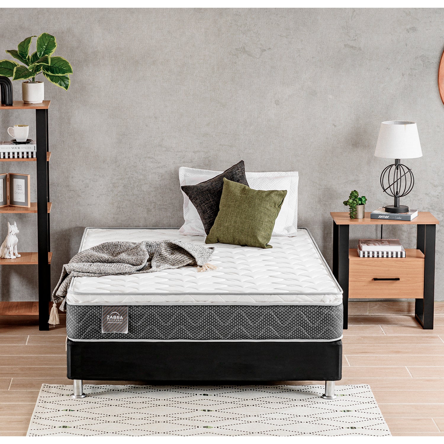 Combo Colchón Doble Berlin Pilow Top + Somier (Garantía 9 años) + 2 Almohadas - Image 3
