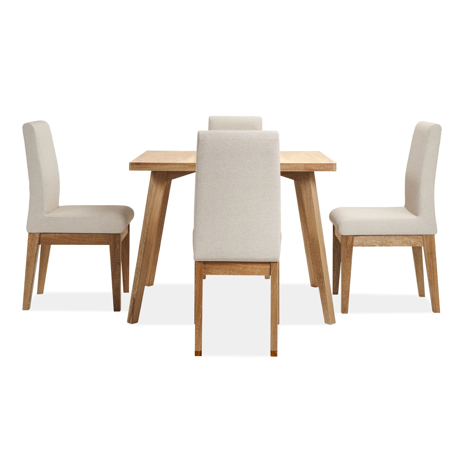 Comedor 4 Puestos Cannes Eurolino Marbella Marfil, Natural - Image 8
