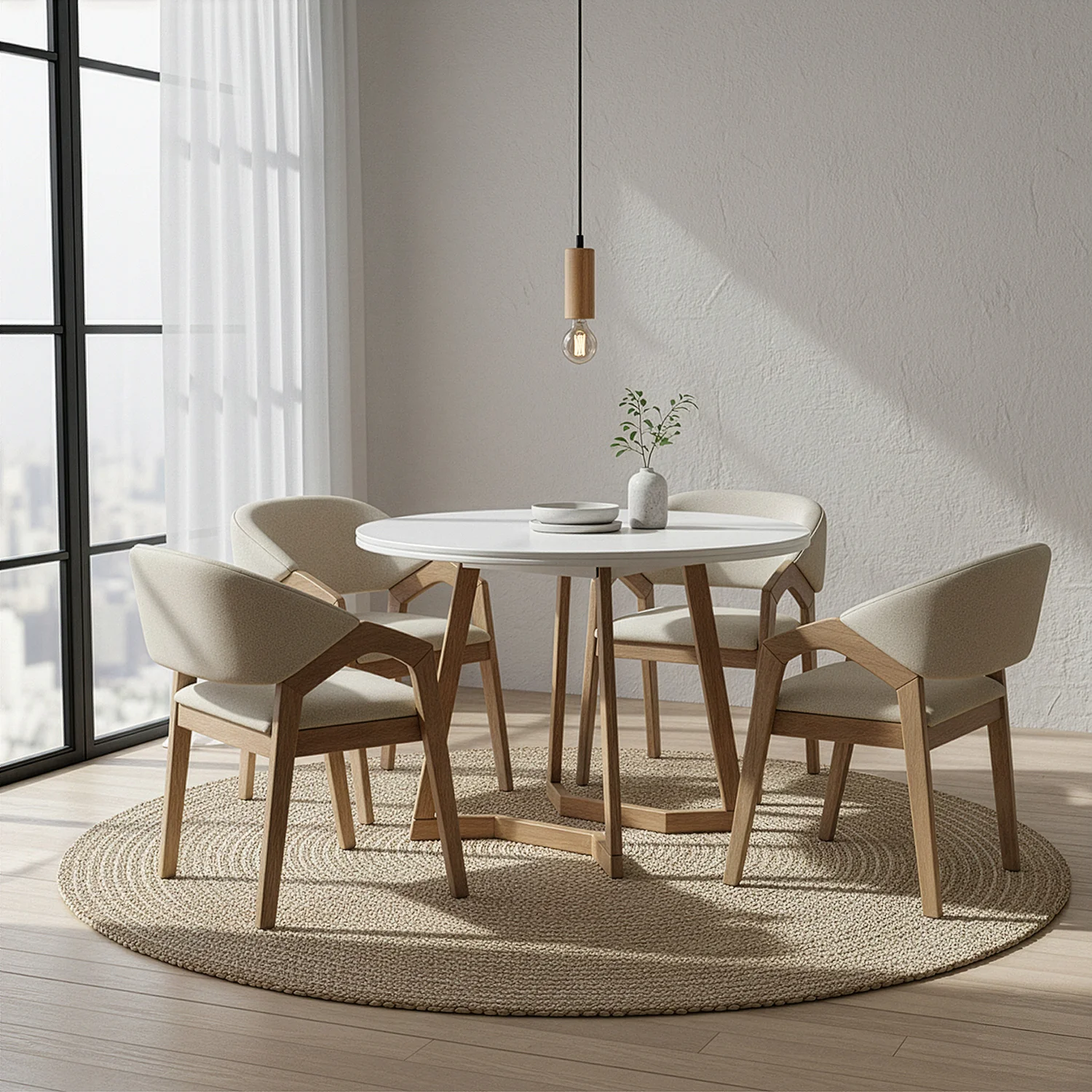 Comedor 4 Puestos Capri Verona Beige, Natural - Image 2