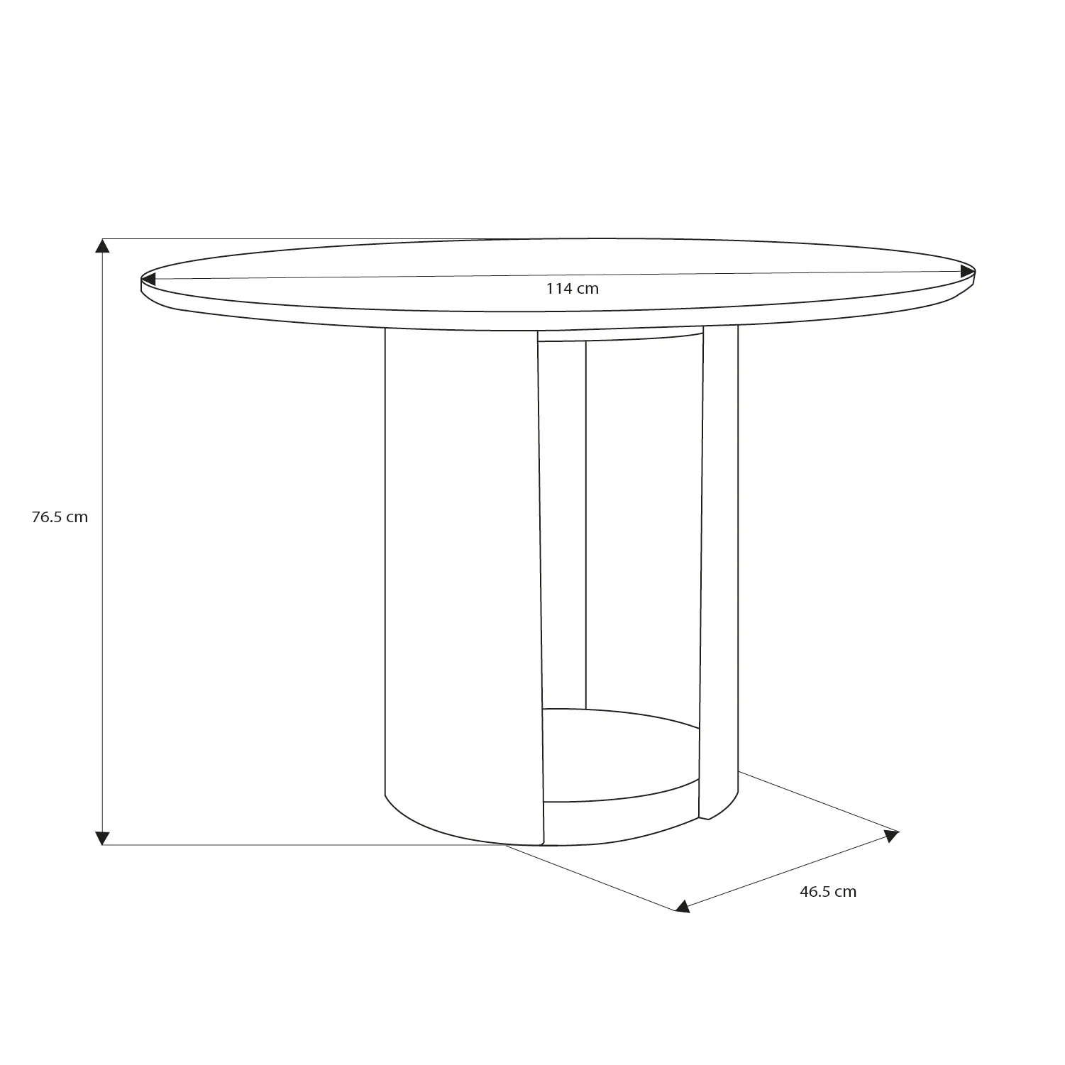 Comedor 4 Puestos Ginebra Eurolino Blanco, Off White y Champaña - Image 6