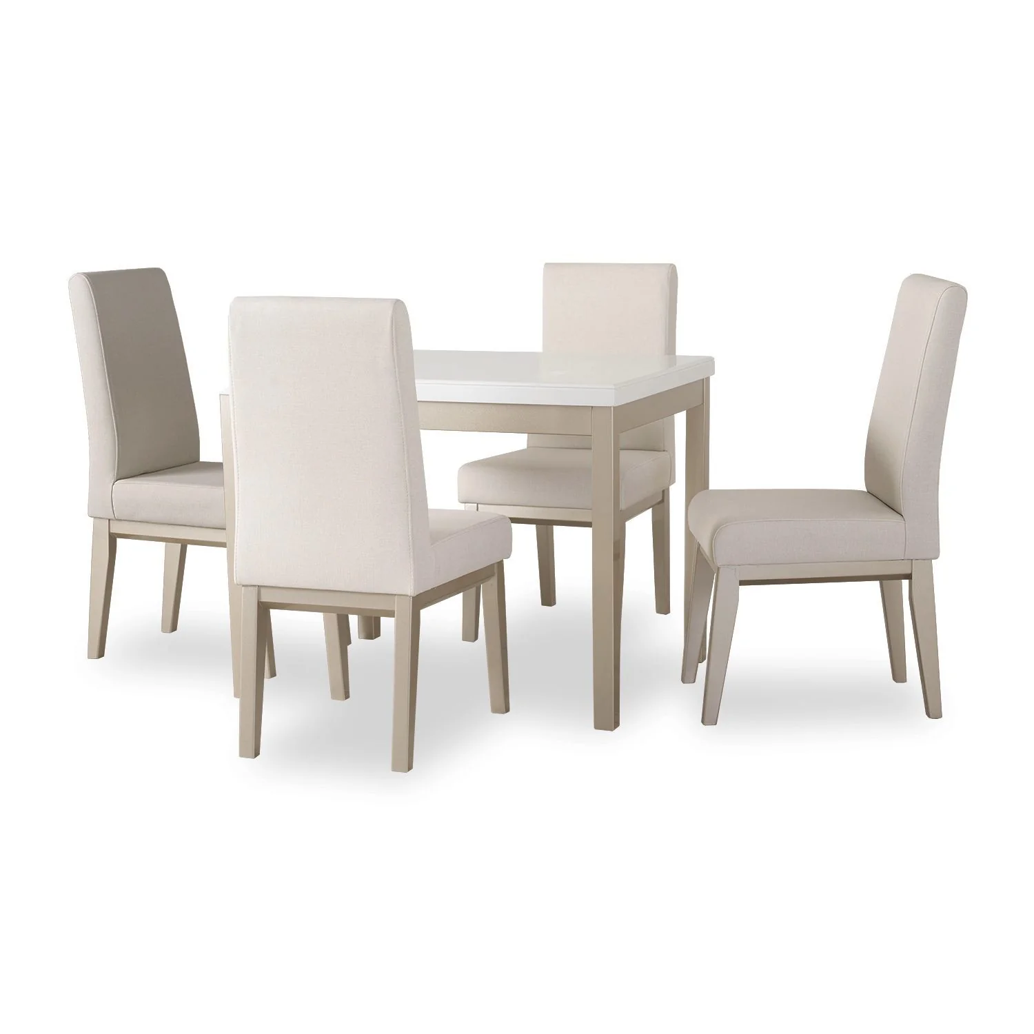 Comedor 4 Puestos Walcot Marbella Marfil, Champaña