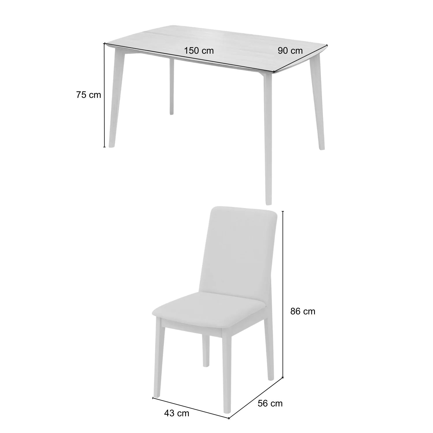 Comedor 6 Puestos Albi Beige - Image 7