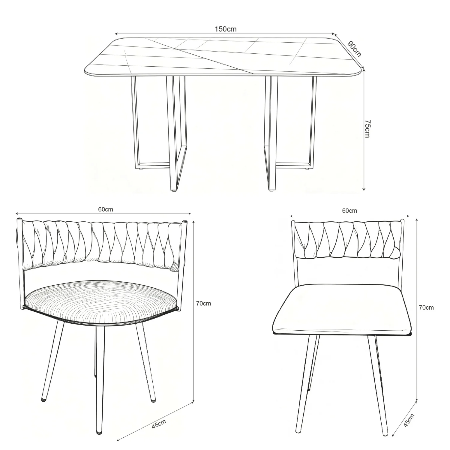Comedor 6 Puestos Aron Beige - Image 9