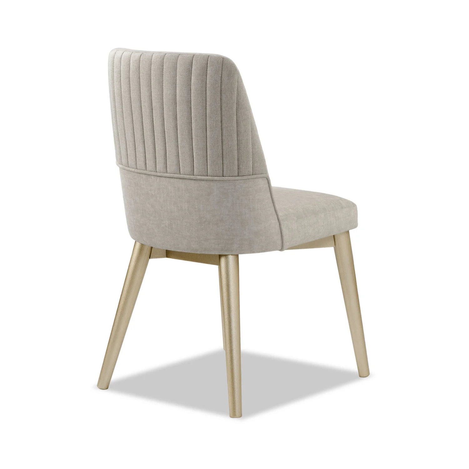 Comedor 6 Puestos Bonn Velvet Idilio Beige, Champaña - Image 4