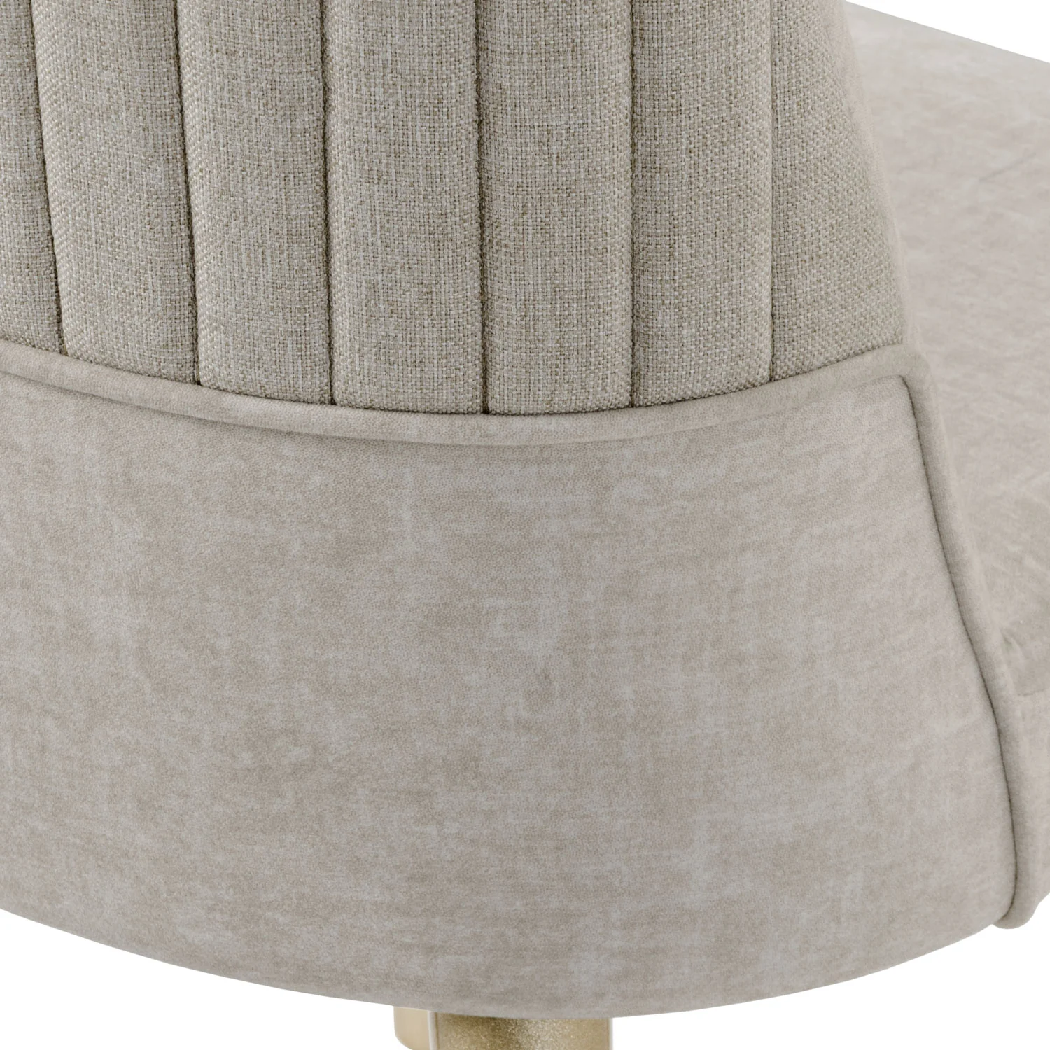 Comedor 6 Puestos Bonn Velvet Idilio Beige, Champaña - Image 5