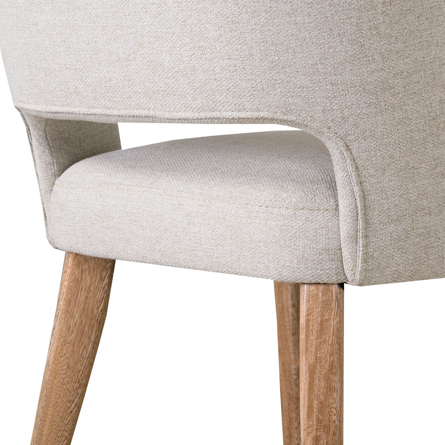 Comedor 6 Puestos Camille Lino Verona Beige, Cubierta Natural - Image 6