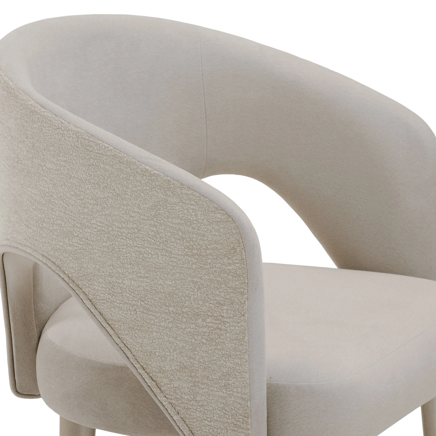 Comedor 6 Puestos Denver Velvet Beige, Greige - Image 4
