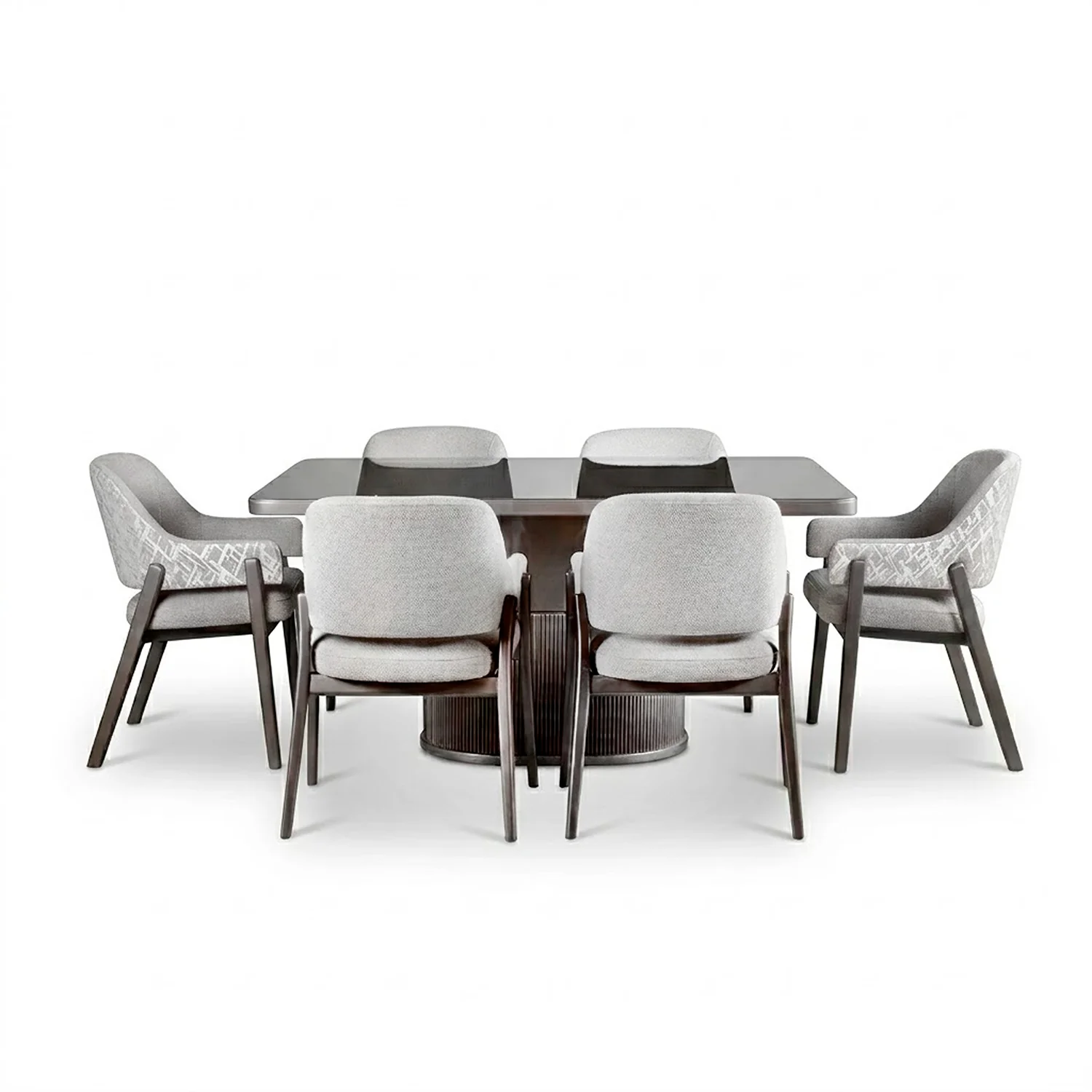 Comedor 6 Puestos Fendi Boucle Almendra, Taupe Perla - Image 5