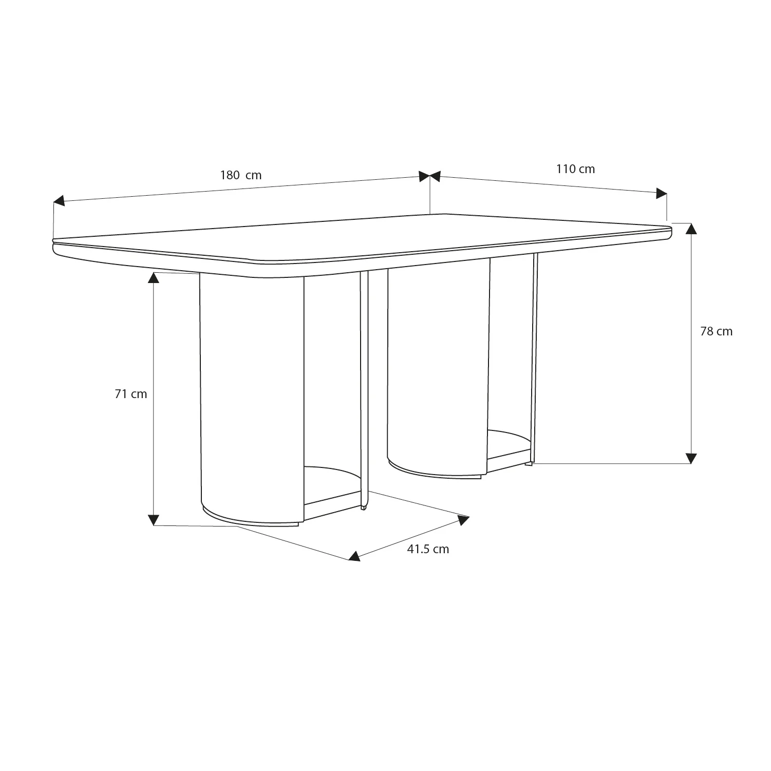 Comedor 6 Puestos Ginebra Eurolino Blanco, Off White y Champaña - Image 6