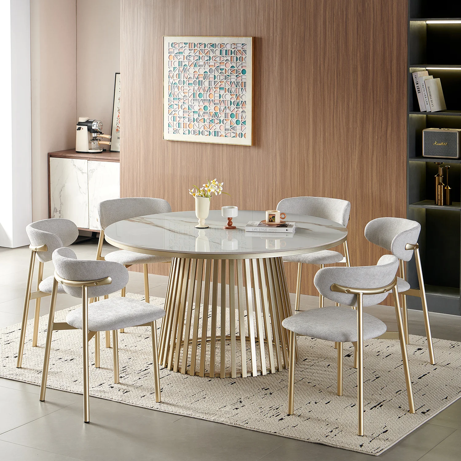 Comedor 6 Puestos Palermo Beige, Champana - Image 2