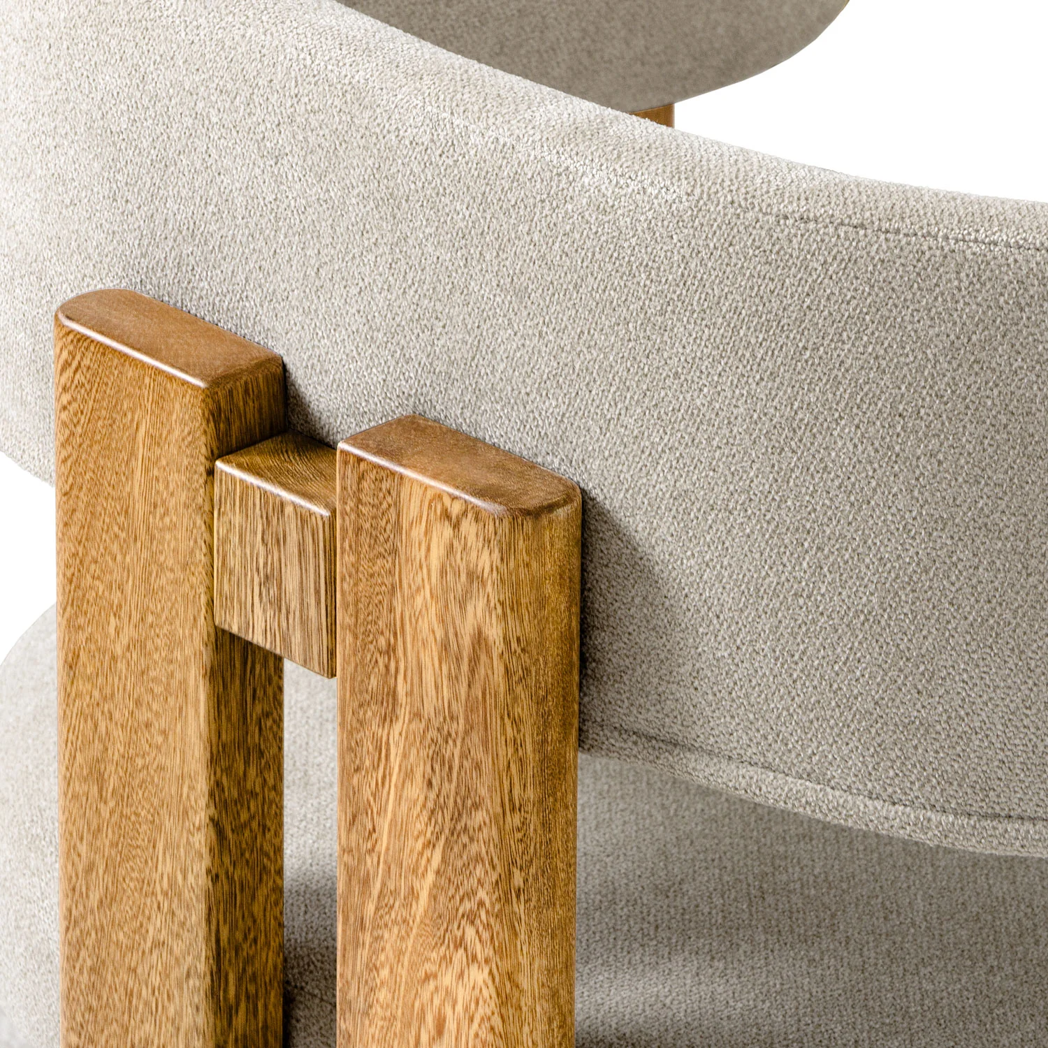 Comedor 6 Puestos Sabina Microfibra Impetu Beige, Natural - Image 7
