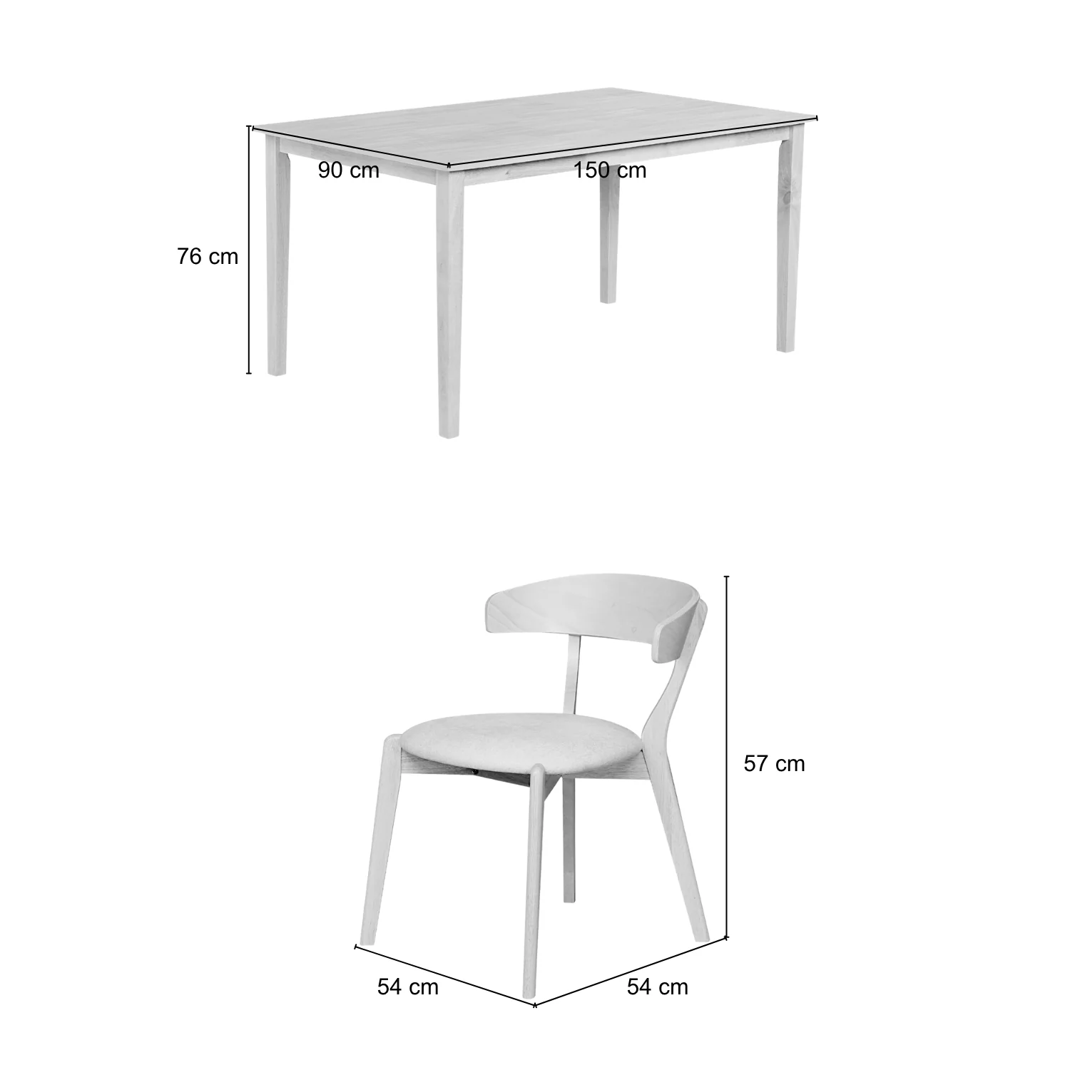 Comedor 6 Puestos Zurich Natural, Beige - Image 5