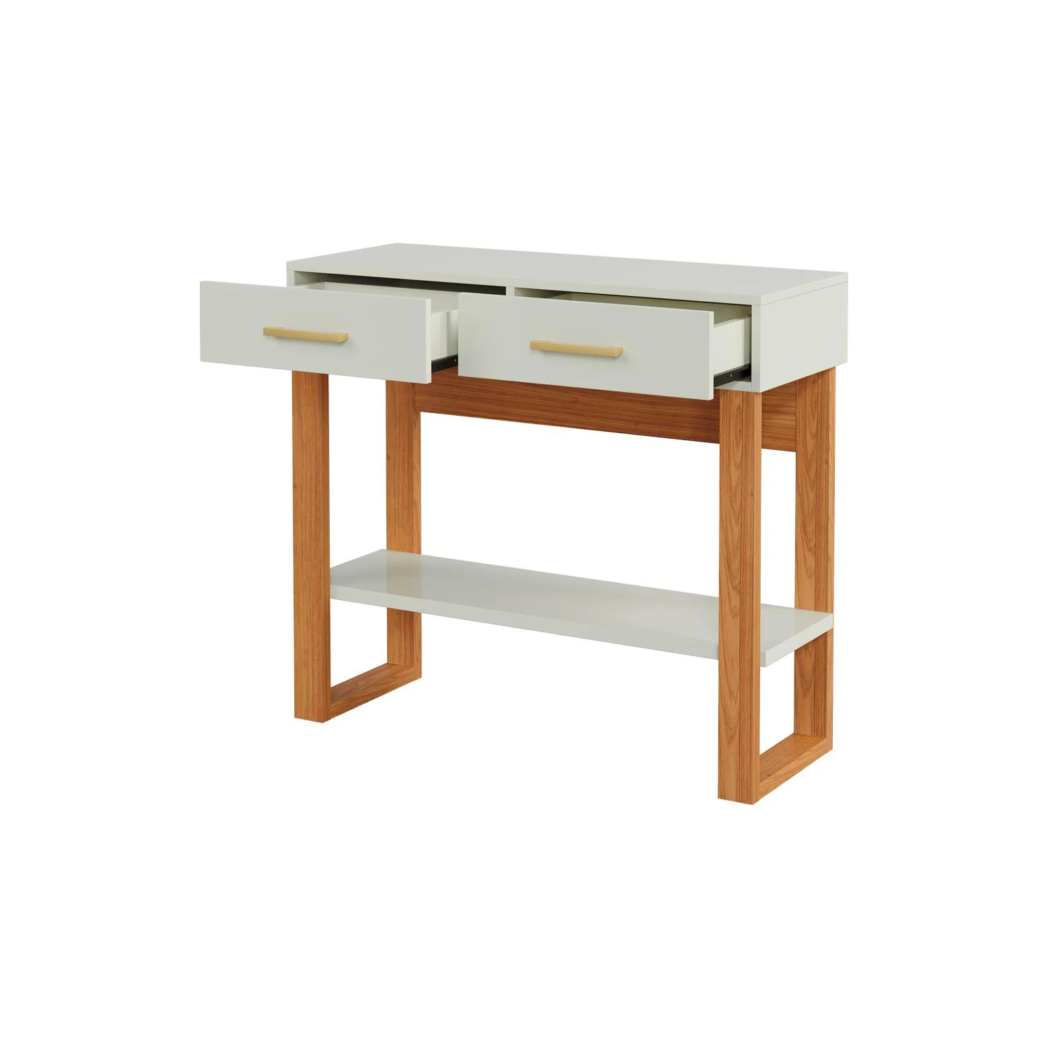 Consola Cox 89X80X36 Off White, Natural - Image 5