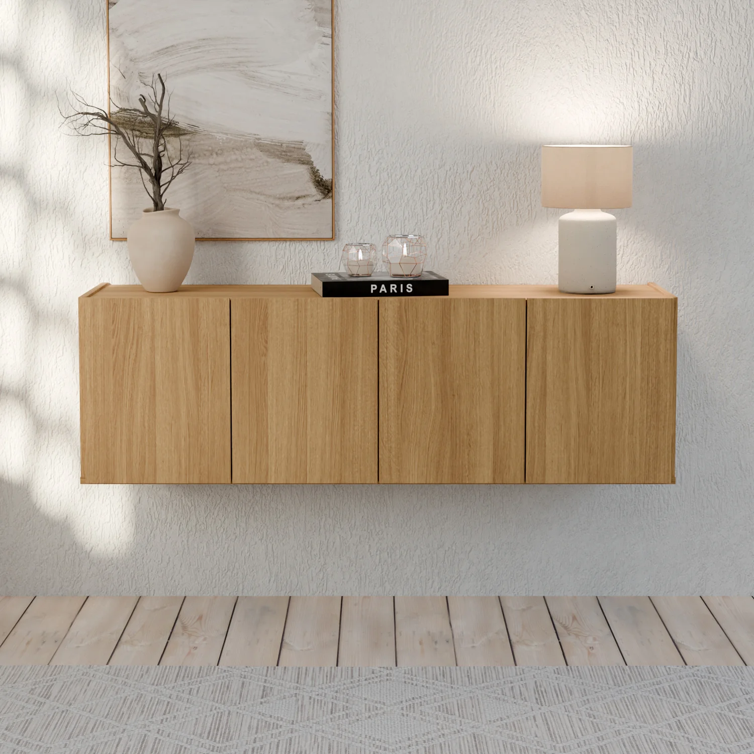 Consola Flotante Carla 123X39X31 Natural - Image 2