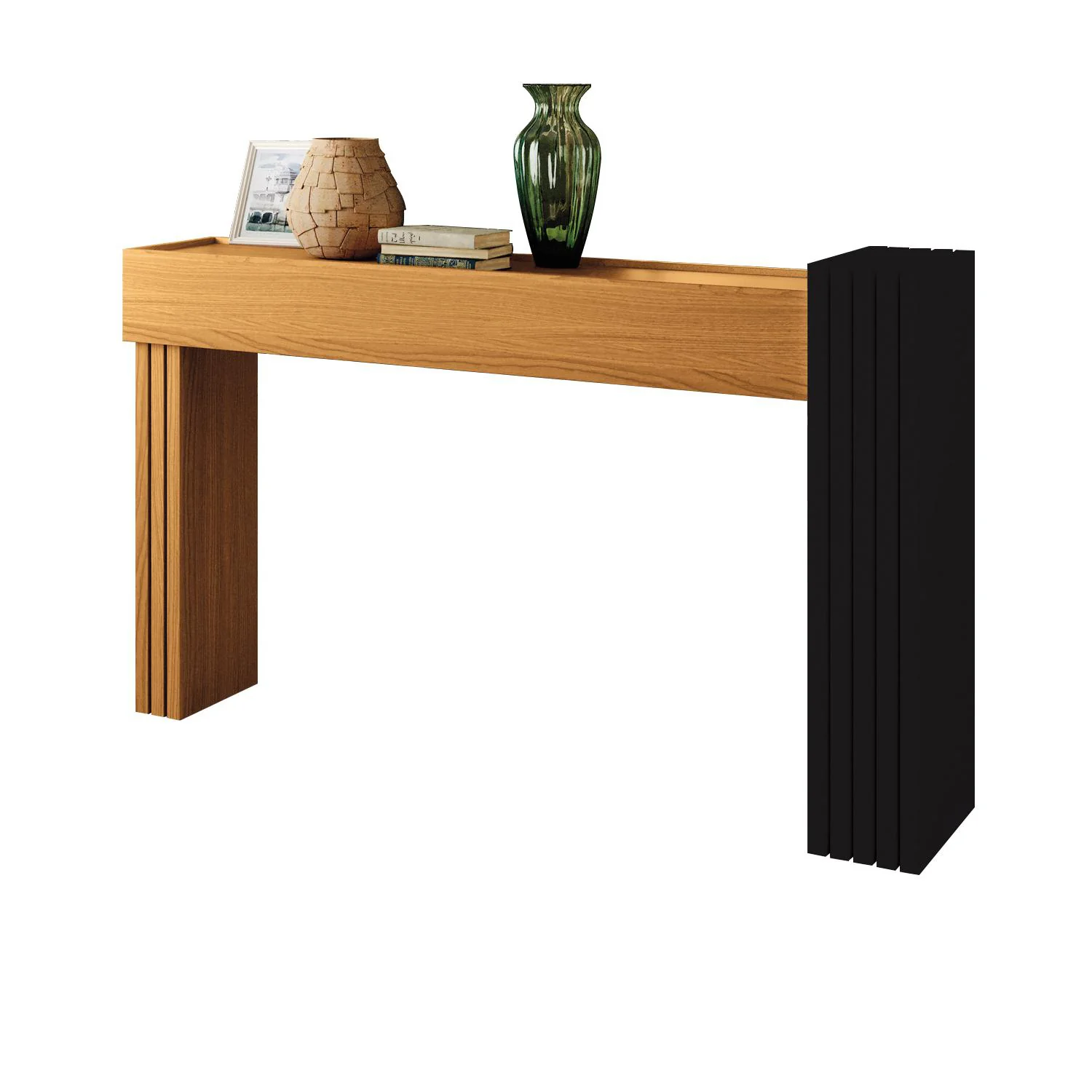 Consola Vero Natural, Negro 129X79X30 - Image 3