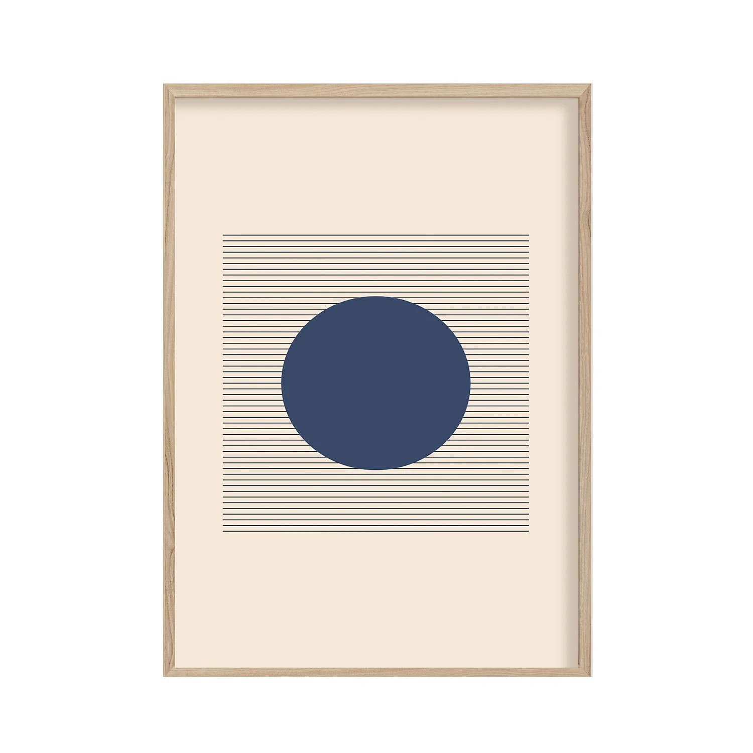 Cuadro 50X70 Azul Circulo Moda 1