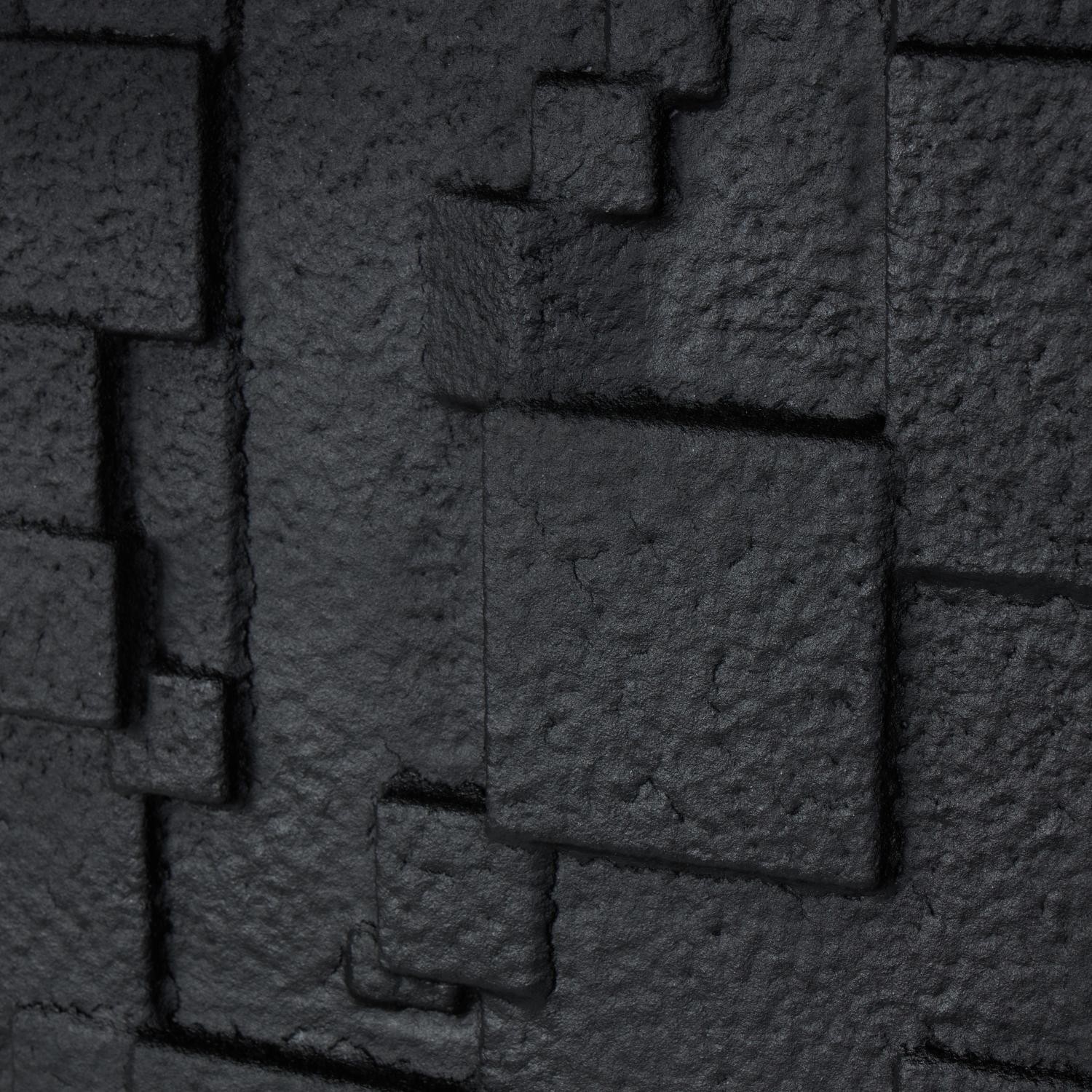 Cuadro Decorativo 80X61 Negro Cuadrados Abstractos - Image 6