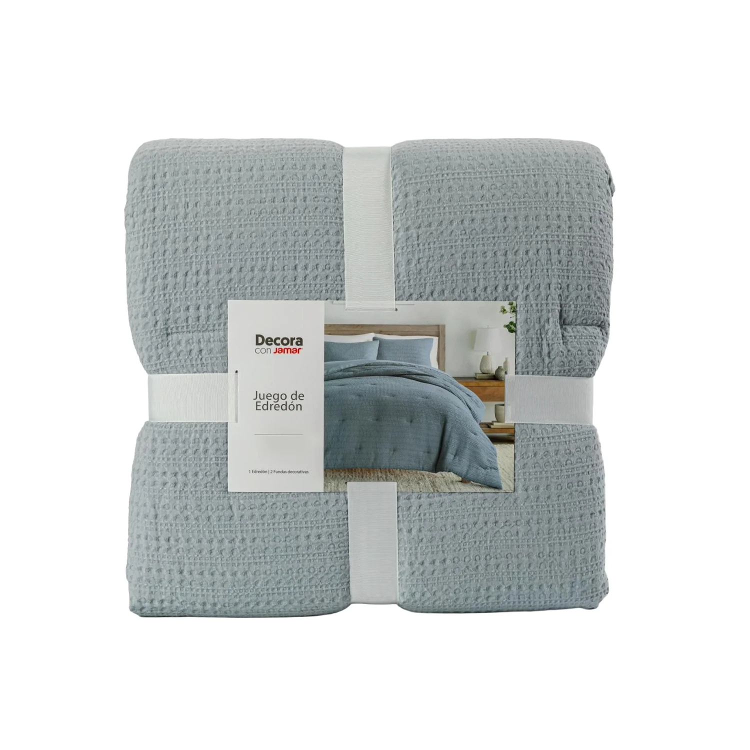 Edredon Azul Perla Doble Microfibra