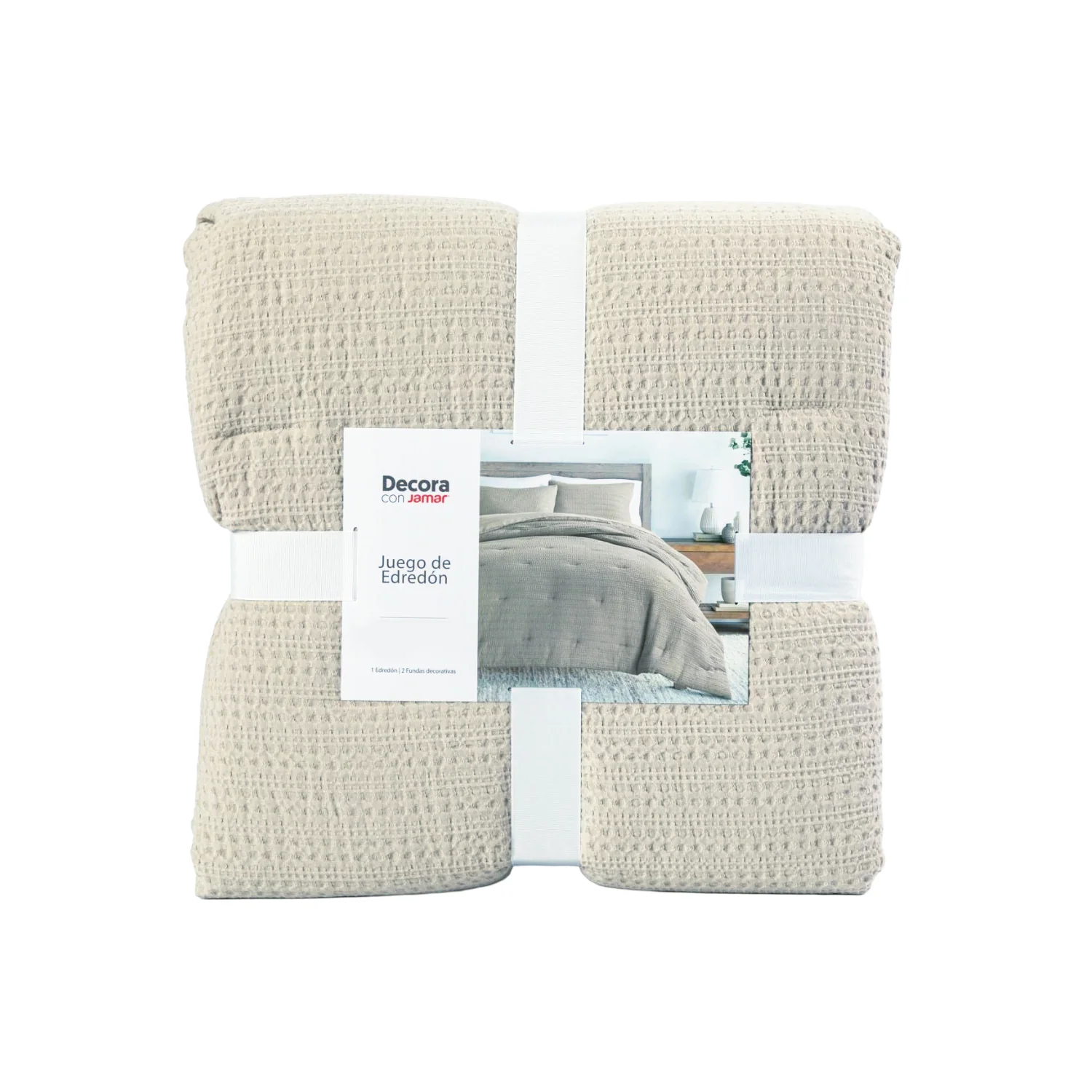 Edredon Taupe Doble Microfibra