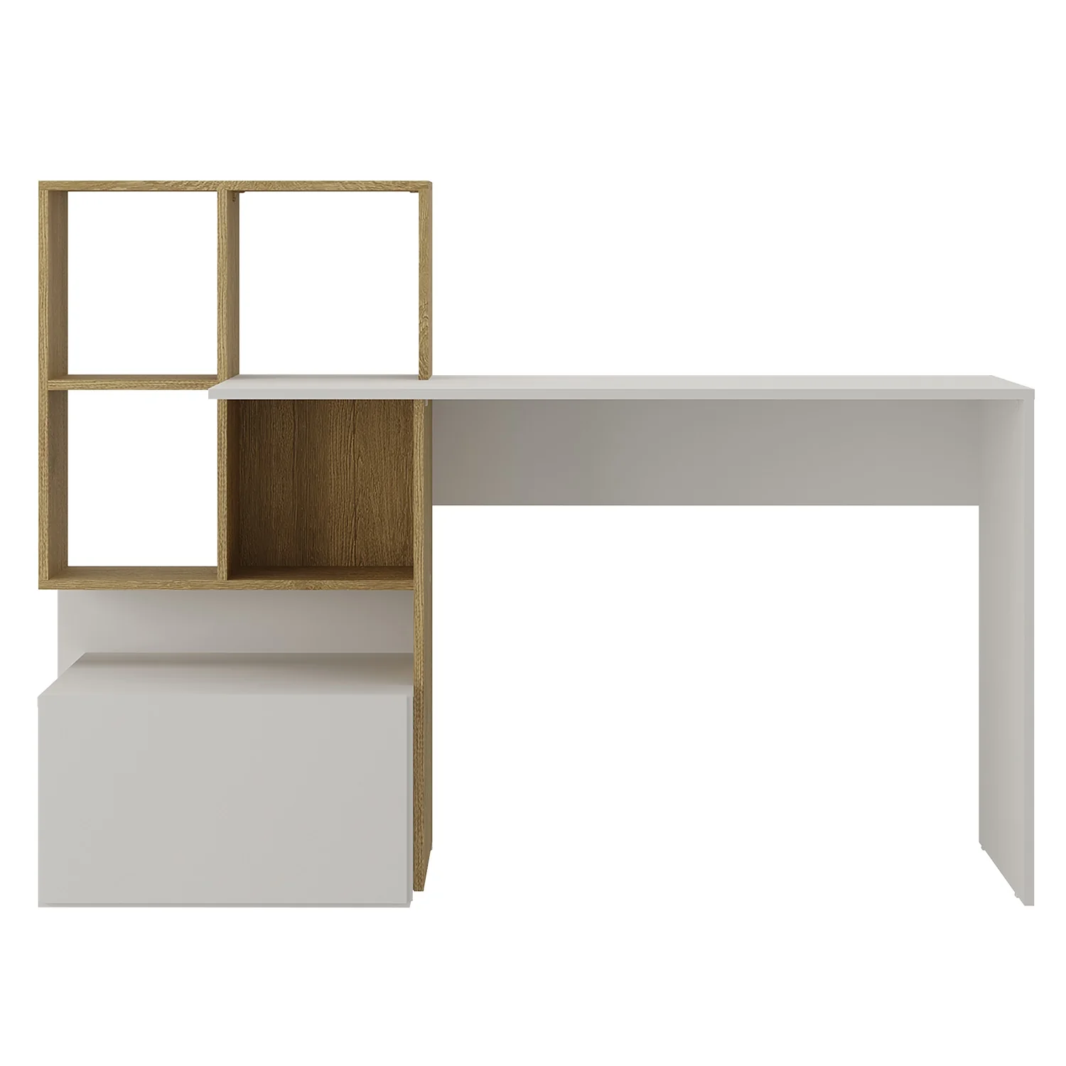 Escritorio Asher Natural, Blanco - Image 6