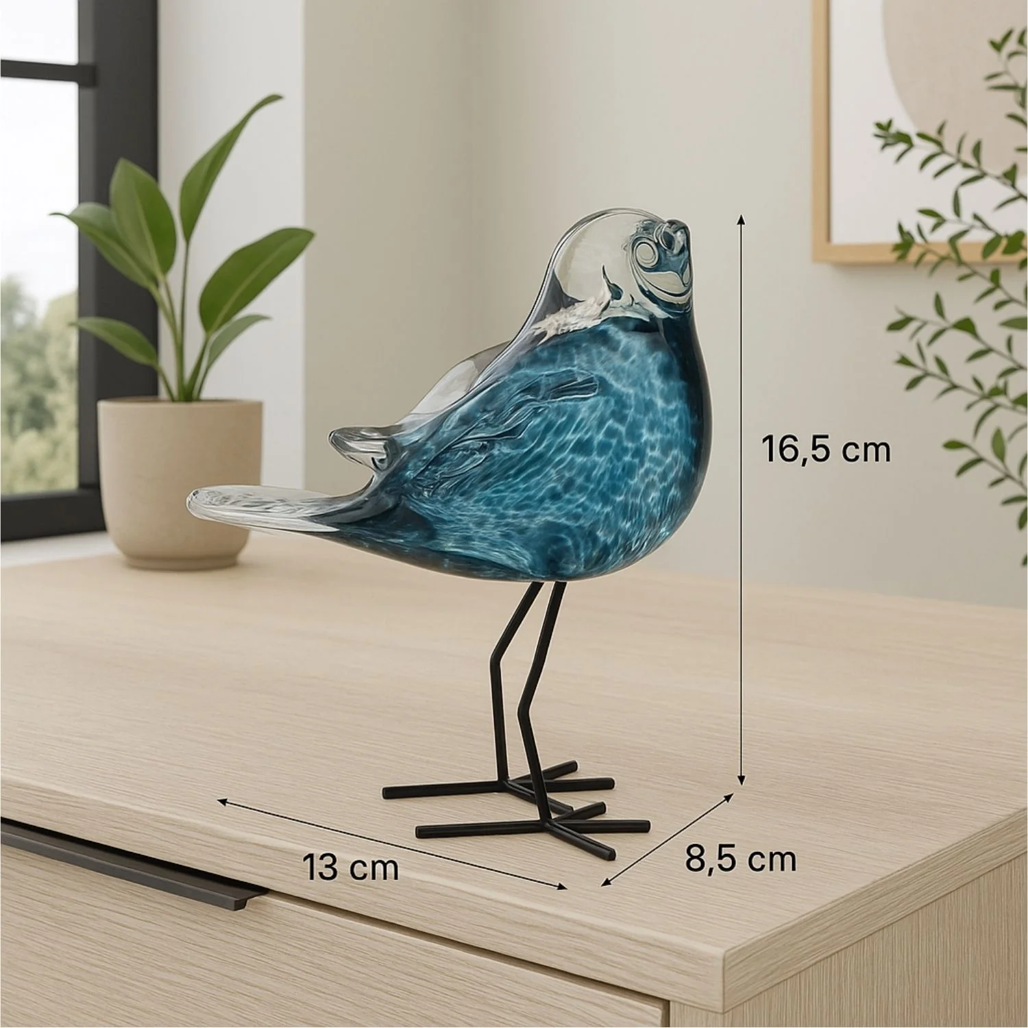 Figura 13X8.5X16.5 Azul Ave F243 - Image 6