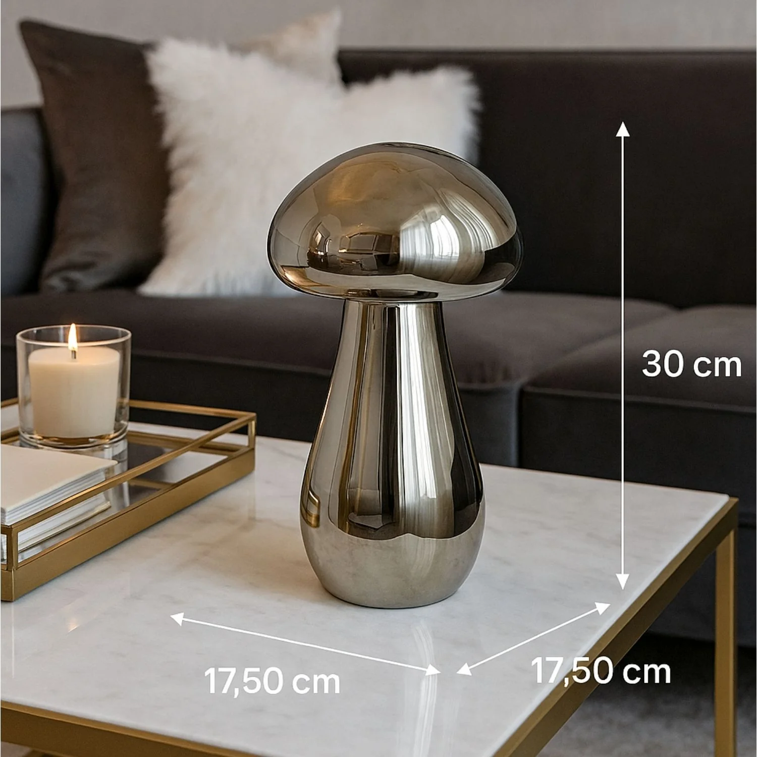 Figura 17.50X17.50X30 Hongo Plata F243 - Image 2
