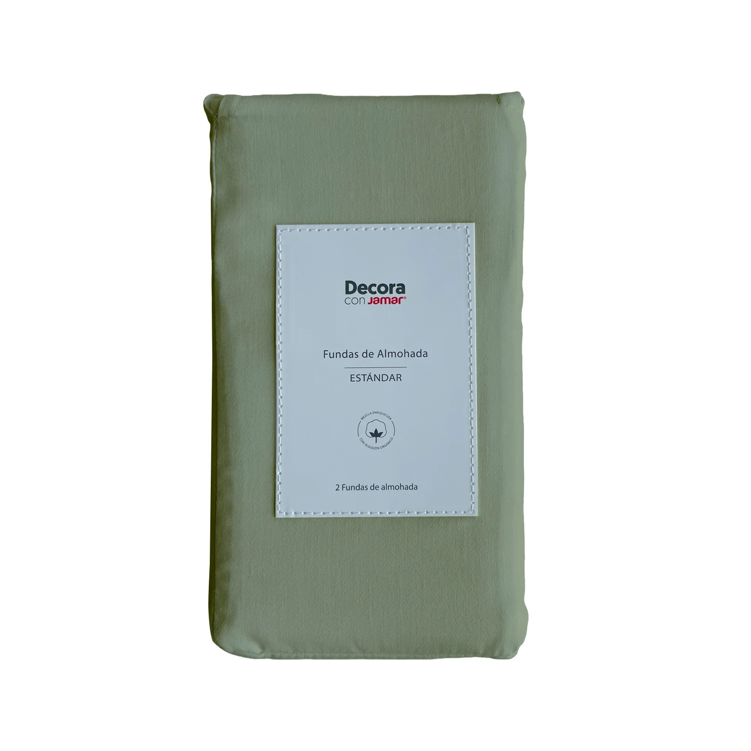 Funda Almohada Verde Lir 49X69 100% Alg