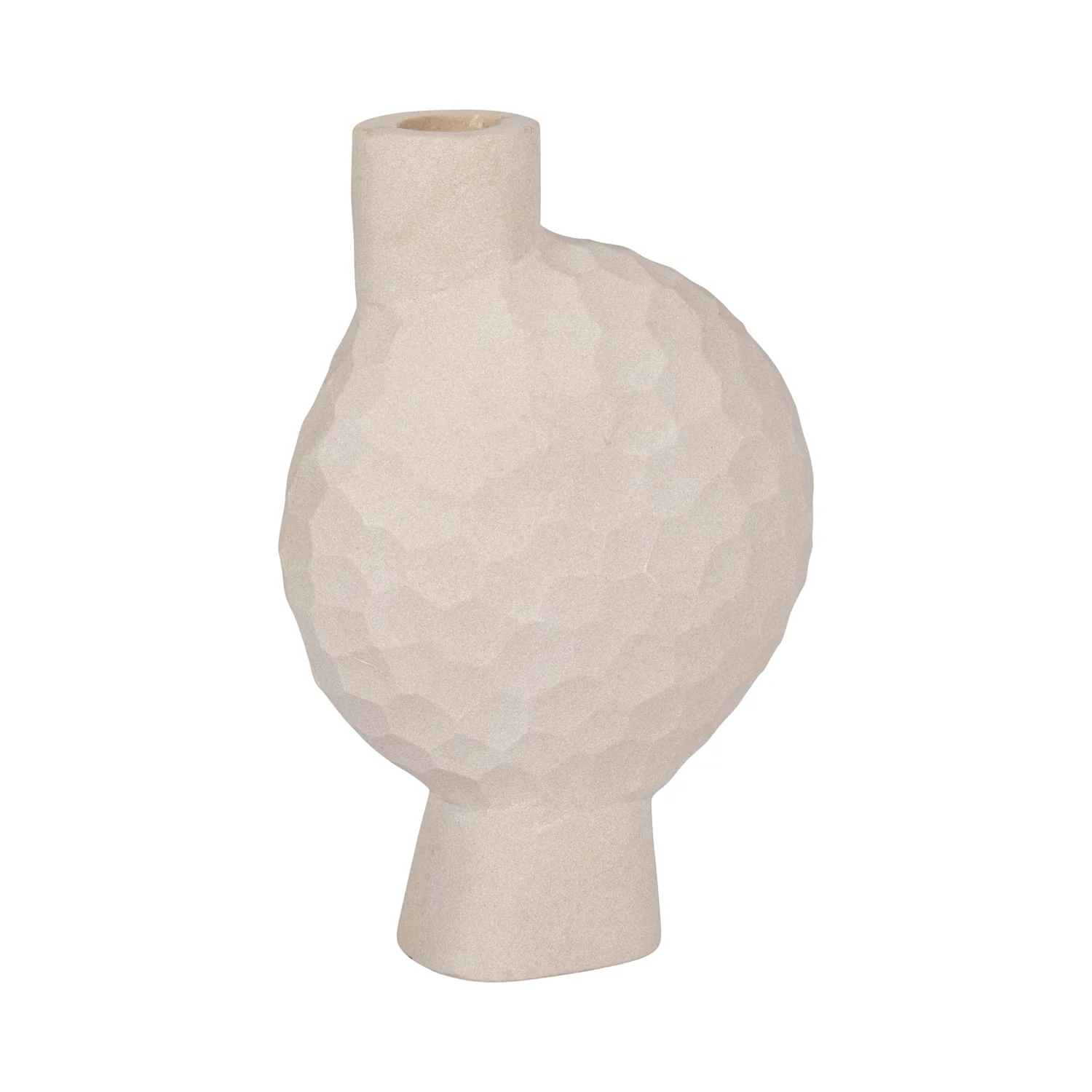 Jarron 23X15 Beige Martillado - Image 3
