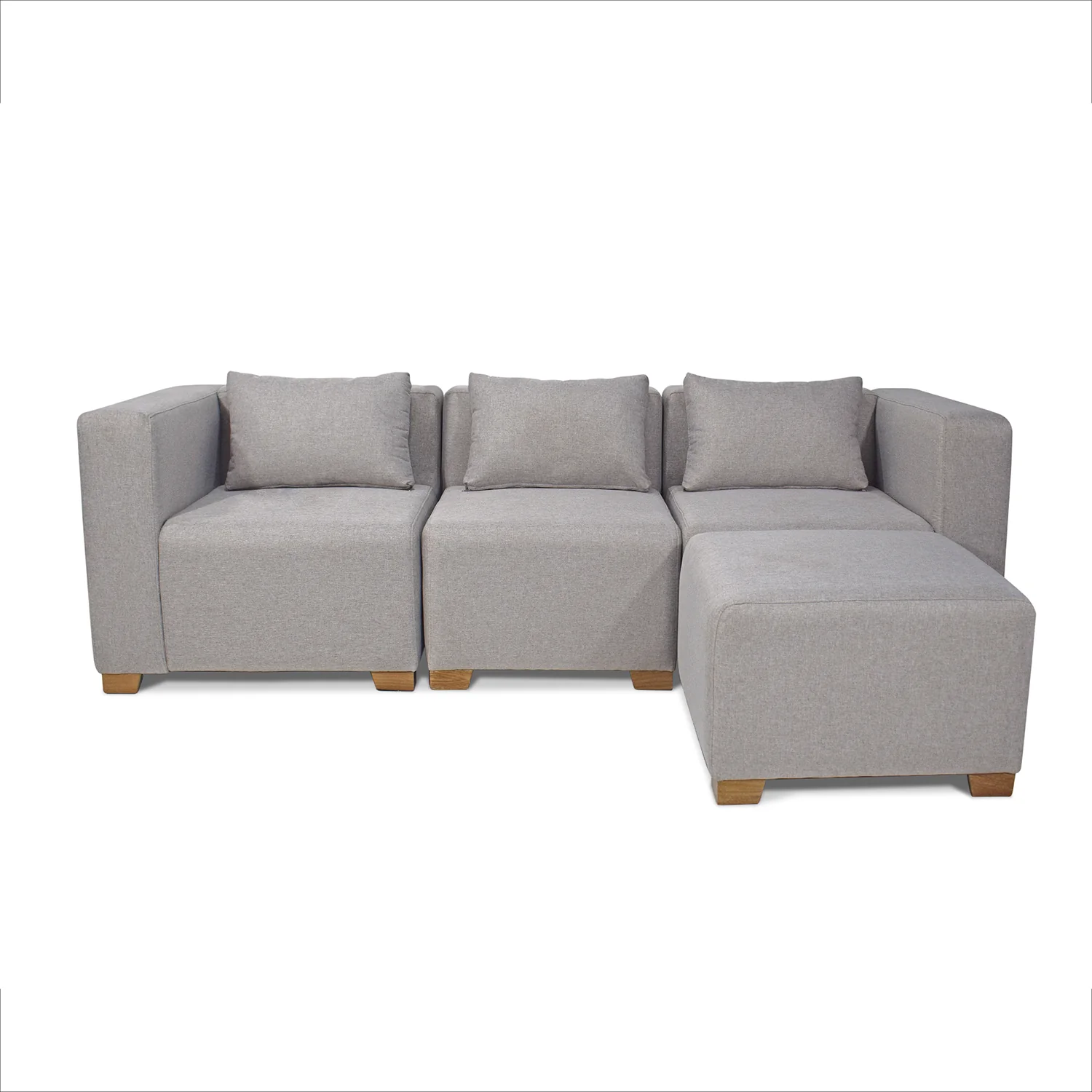 Juego De Sala Fred Icono Taupe, Natural - Image 3