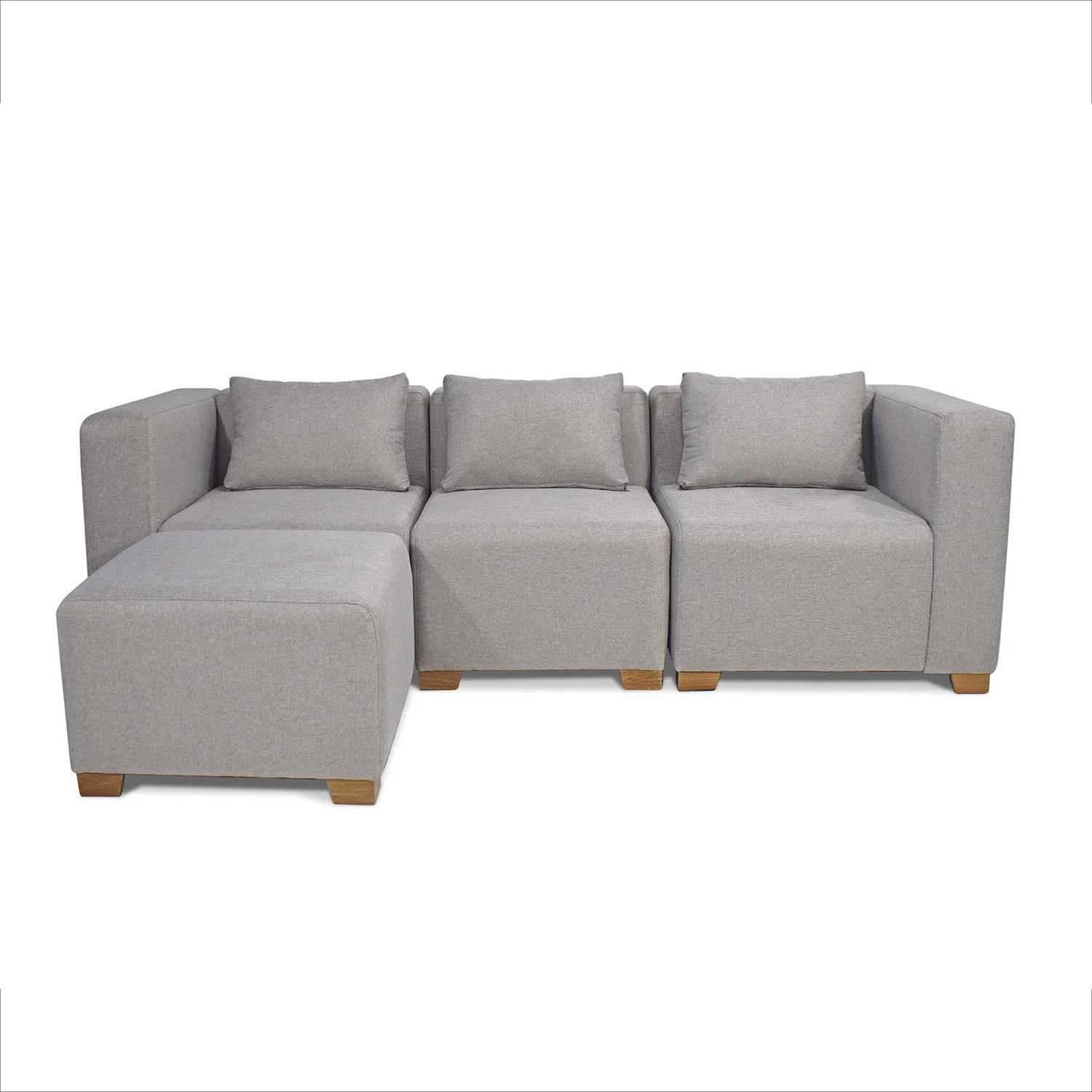 Juego De Sala Fred Icono Taupe, Natural - Image 4