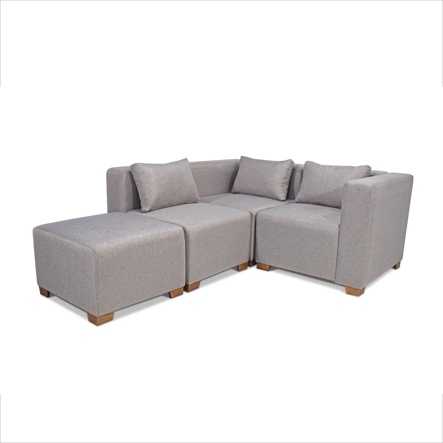 Juego De Sala Fred Icono Taupe, Natural - Image 6