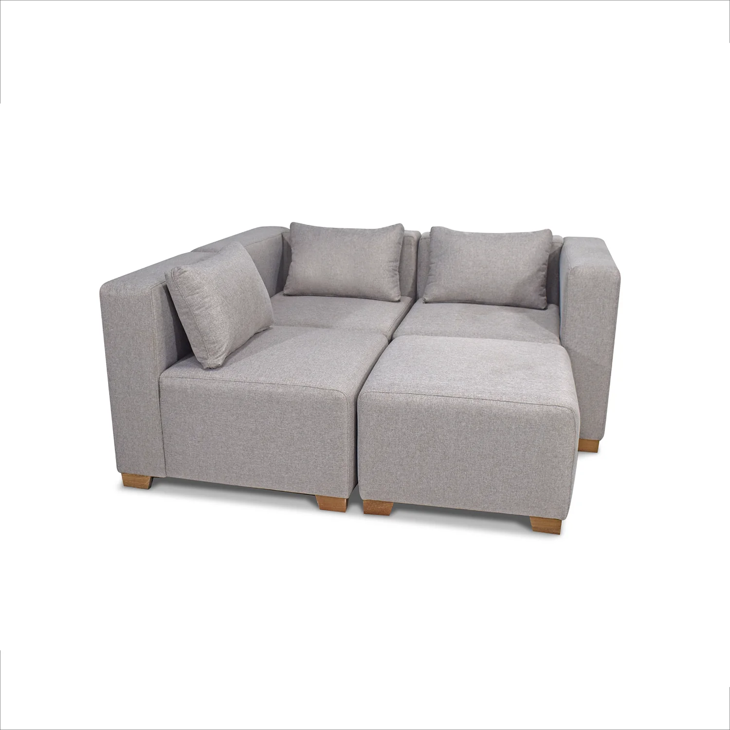 Juego De Sala Fred Icono Taupe, Natural - Image 7