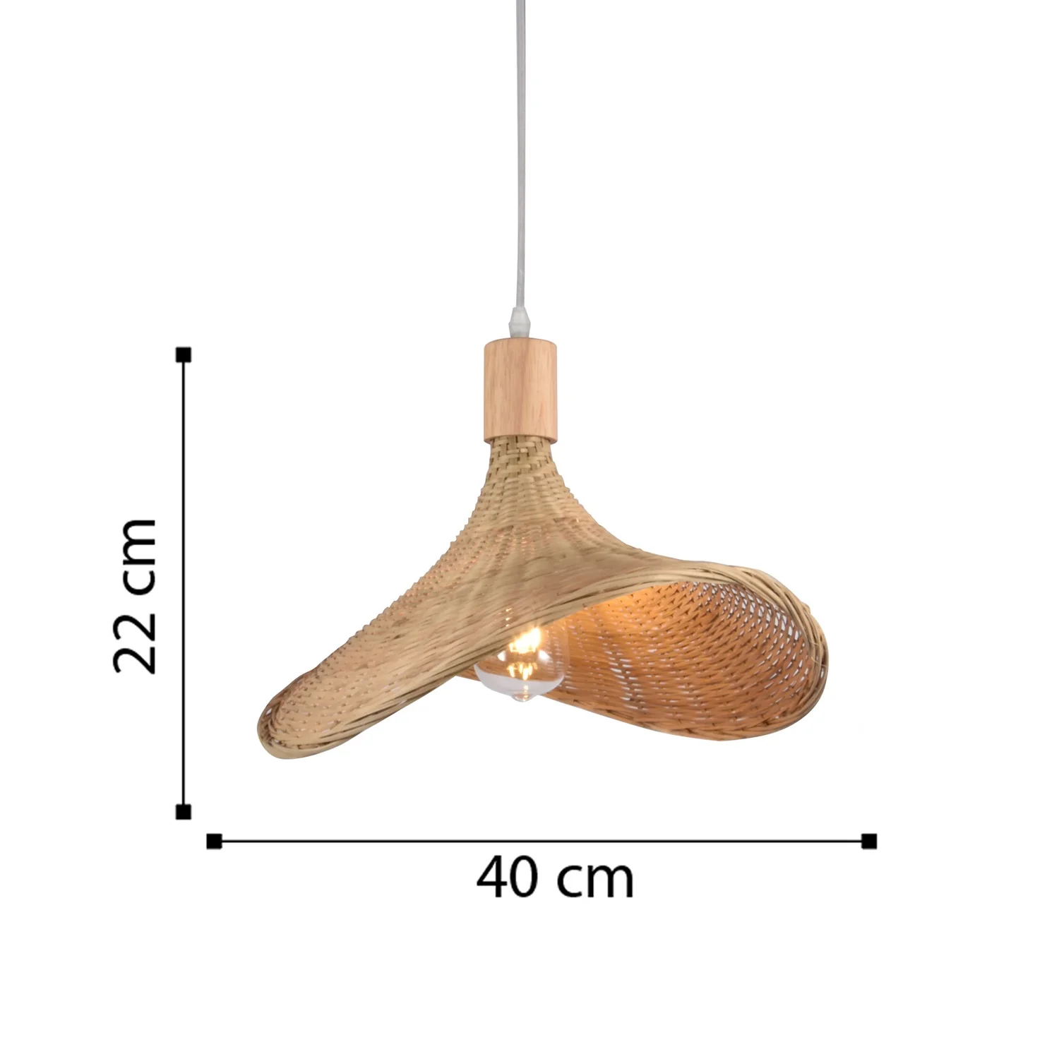 Lampara De Techo  22X40X22 Beige Gretel - Image 7