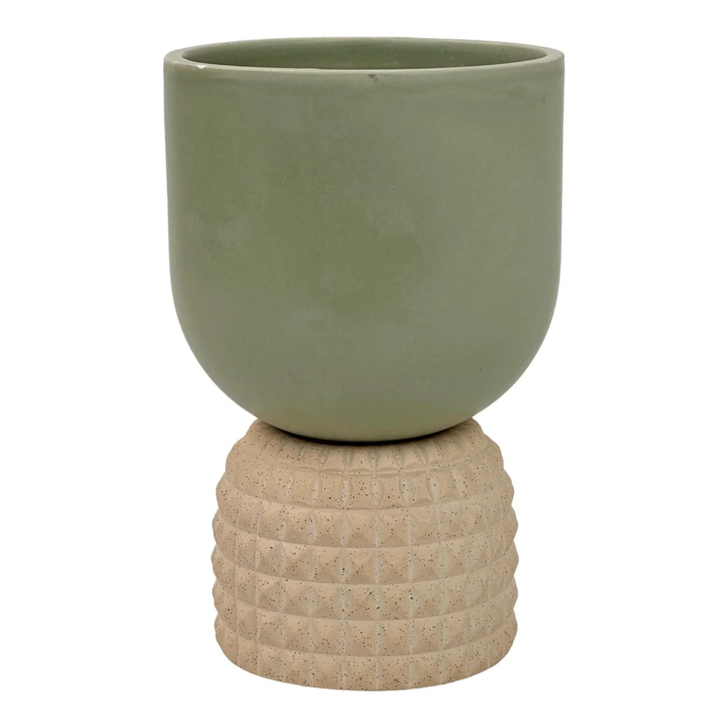 Maceta 13.5X13.5X20.7 Verde Base F243 - Image 2