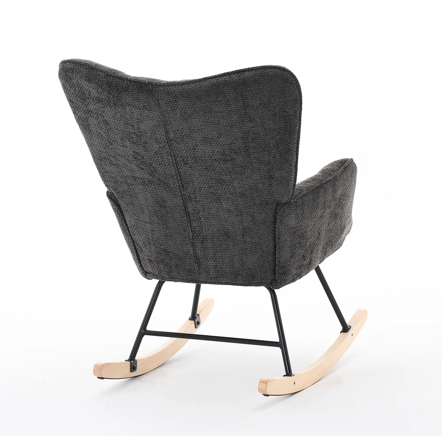 Mecedora Alan Velvet Negro 73X92X98 - Image 4