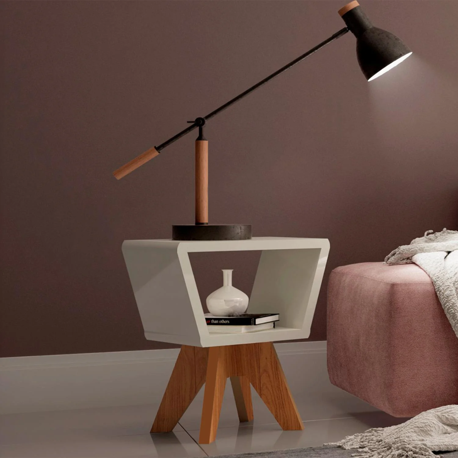 Mesa Auxiliar 43X57X30 Ari Off White, Natural - Image 2